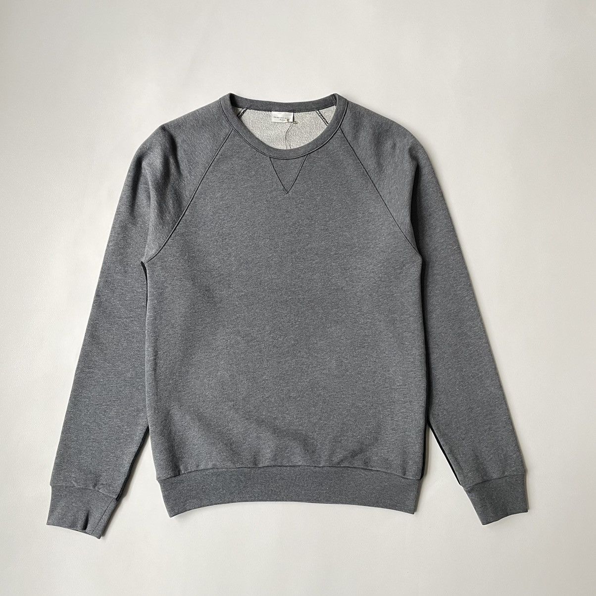 Dries Van Noten Grey Marl Cotton Sweatshirt Size US S / EU 44-46 / 1 - 11 Thumbnail