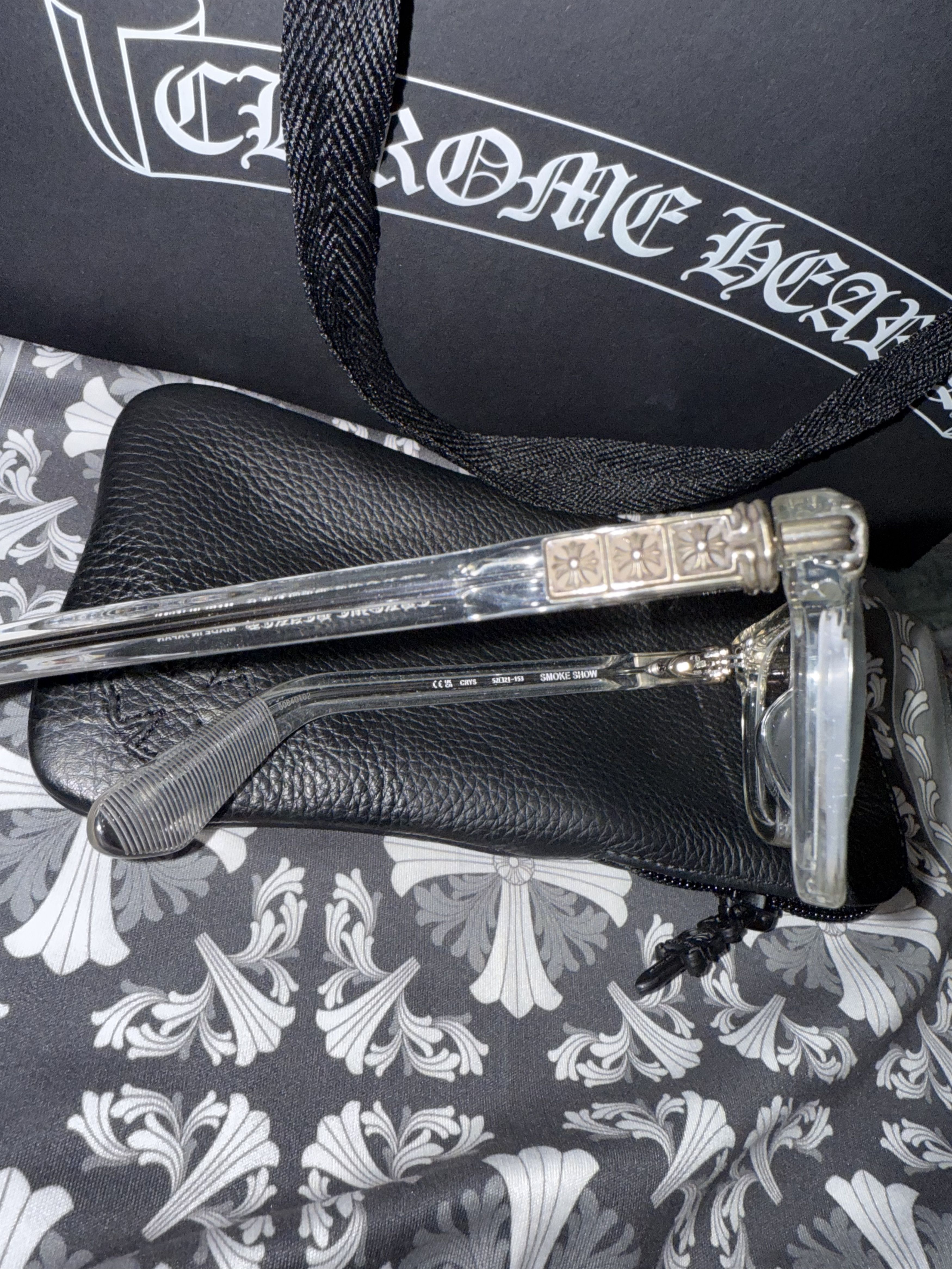 Chrome Hearts Chrome Hearts Smoke Show Glasses (Crystal) Size ONE SIZE - 6 Thumbnail