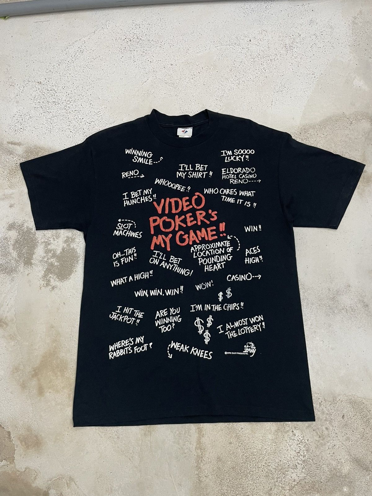 Vintage Vintage 1995 Zany Product Video Pokers Game Talks Humor Size US L / EU 52-54 / 3 - 1 Thumbnail