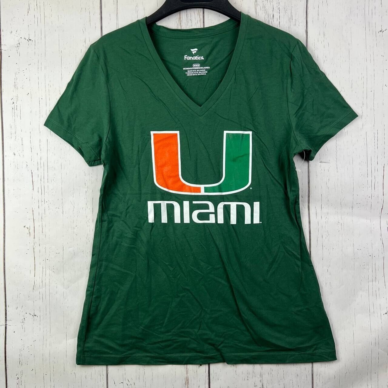 NCAA Miami Hurricanes NCAA Medium Fanatics Casual T-Shirt Green Size M / US 6-8 / IT 42-44 - 1 Thumbnail