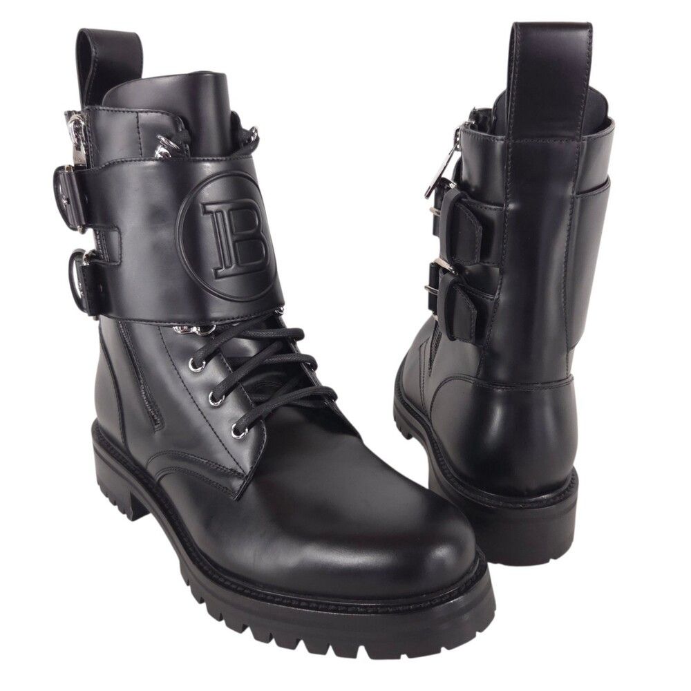 Balmain Balmain B Logo Buckle Ranger Combat Boots Mens US 10 IT 43 Size US 10 / EU 43 - 1 Thumbnail