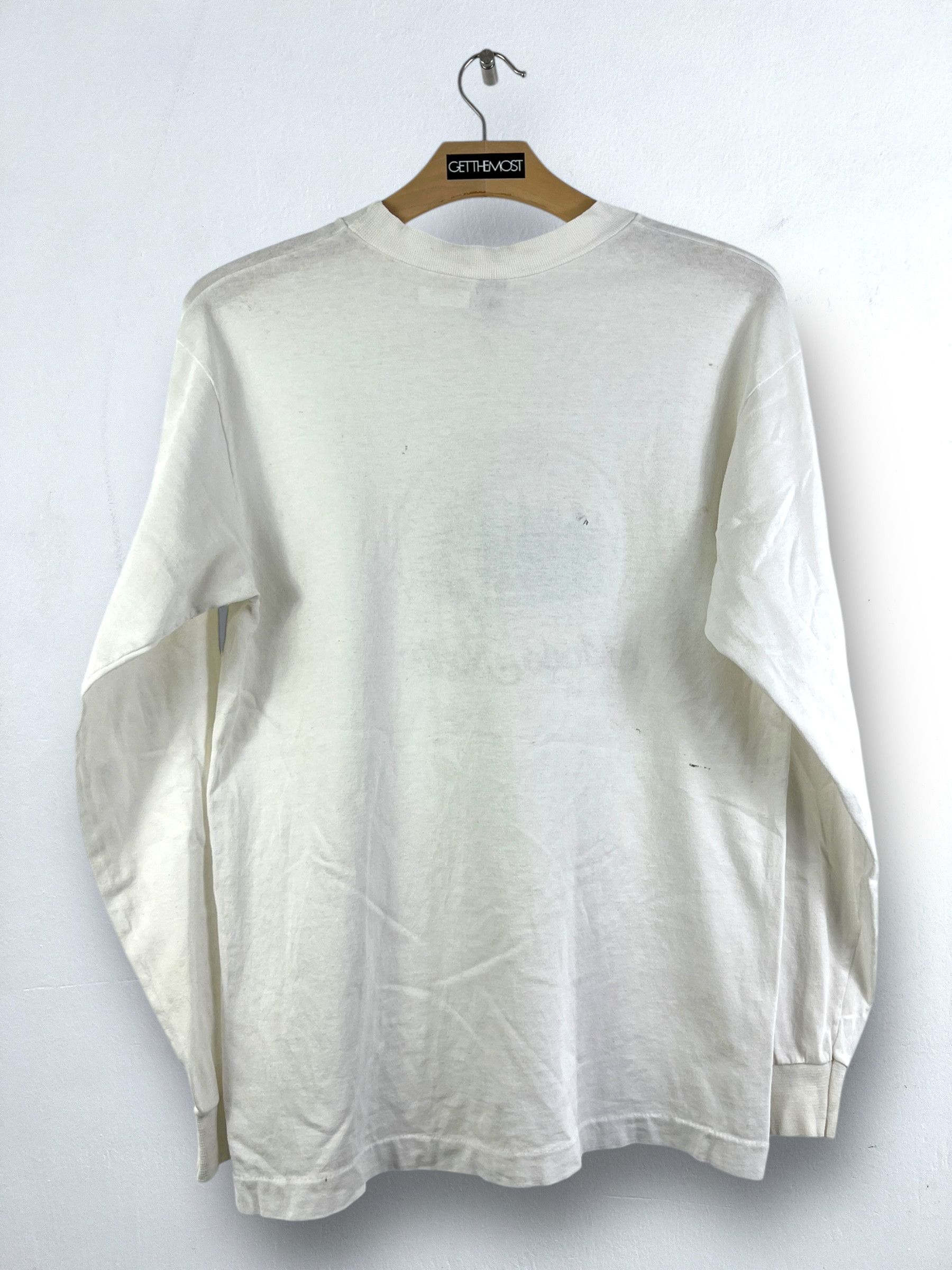 Vintage No.4690 Vintage 80s Graphic L/S Tee Mono Nordic Ski Club (L) Size US L / EU 52-54 / 3 - 9 Thumbnail