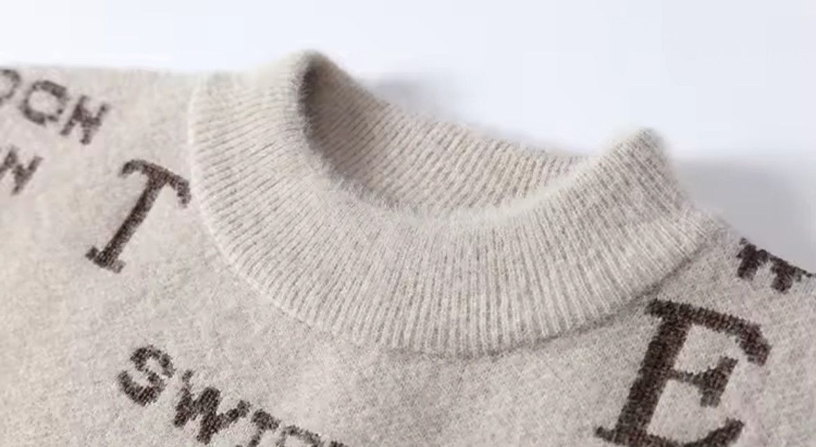 Vintage Streetwear Vintage Retro Letter Sweater Jacquard Knitwear Size US XXL / EU 58 / 5 - 3 Thumbnail