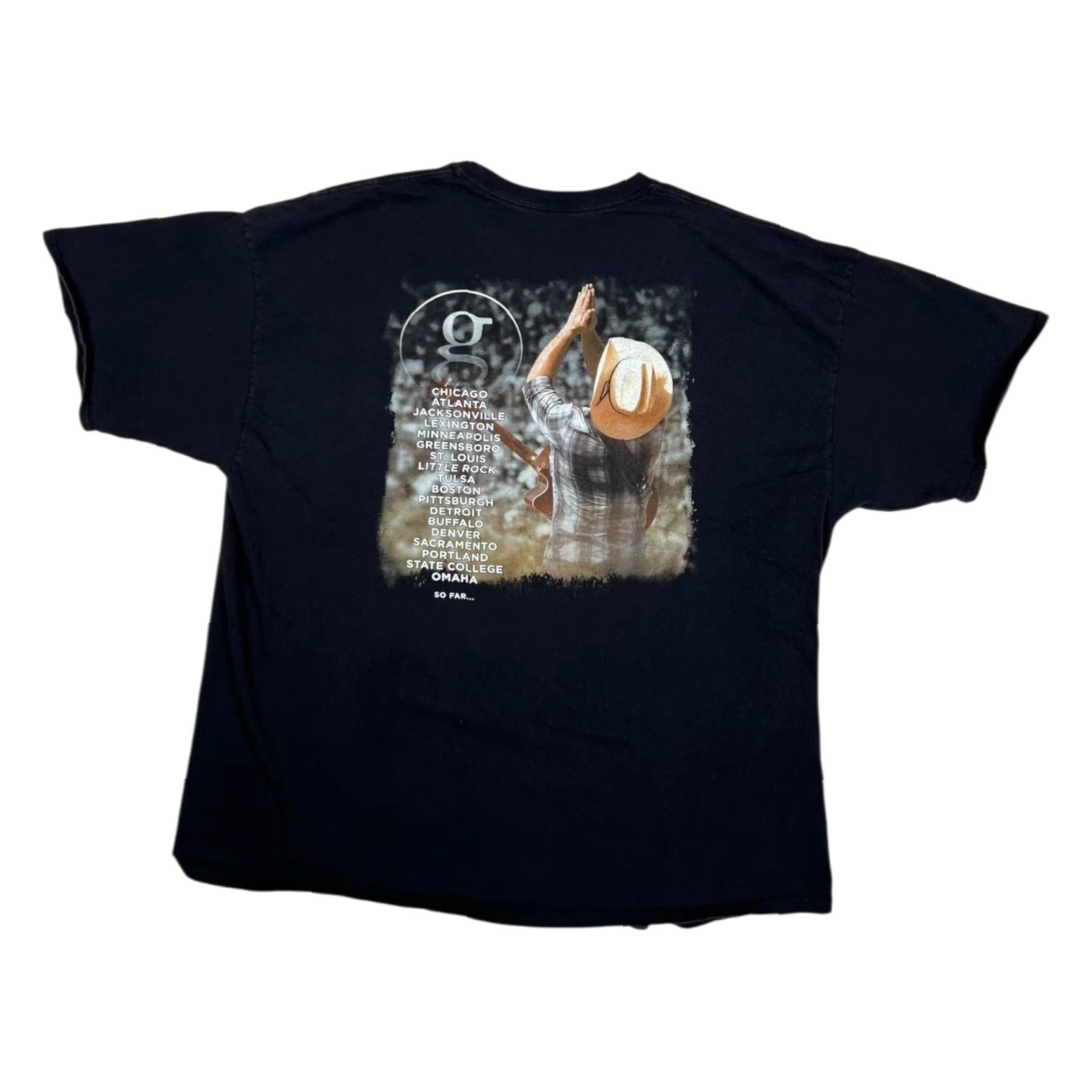 Hanes Garth Brooks T-Shirt Mens 3XL Black World Tour 2014-15 Concert Tee Size US XXL / EU 58 / 5 - 3 Thumbnail