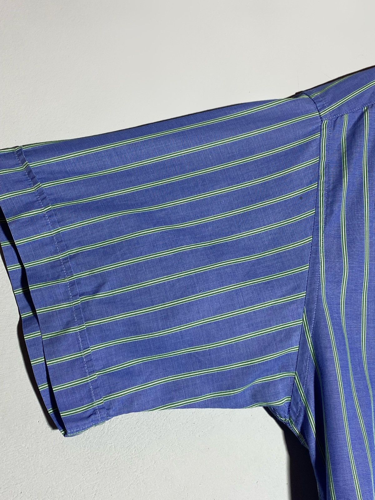 Christian Dior Monsieur Vintage Christian Dior Striped Short Sleeve Shirt Size US L / EU 52-54 / 3 - 6 Thumbnail