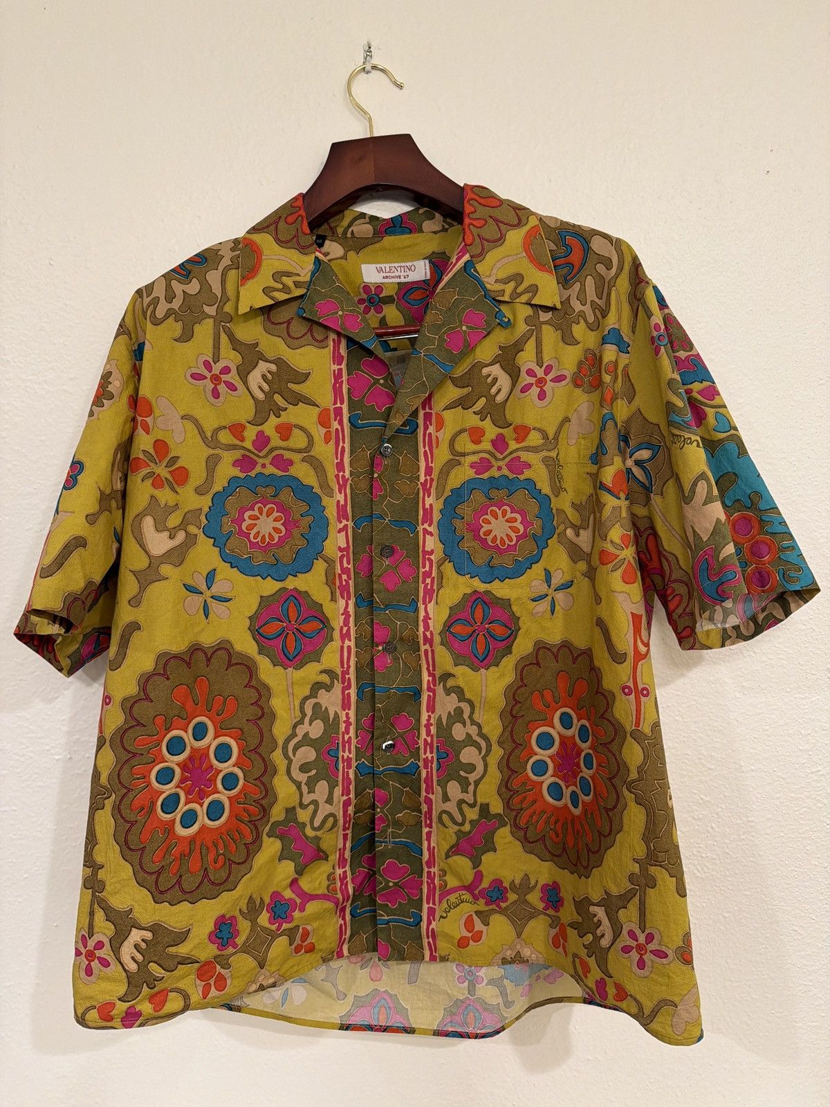 Valentino Archive ‘69 Psychedelic Camp Collar Shirt