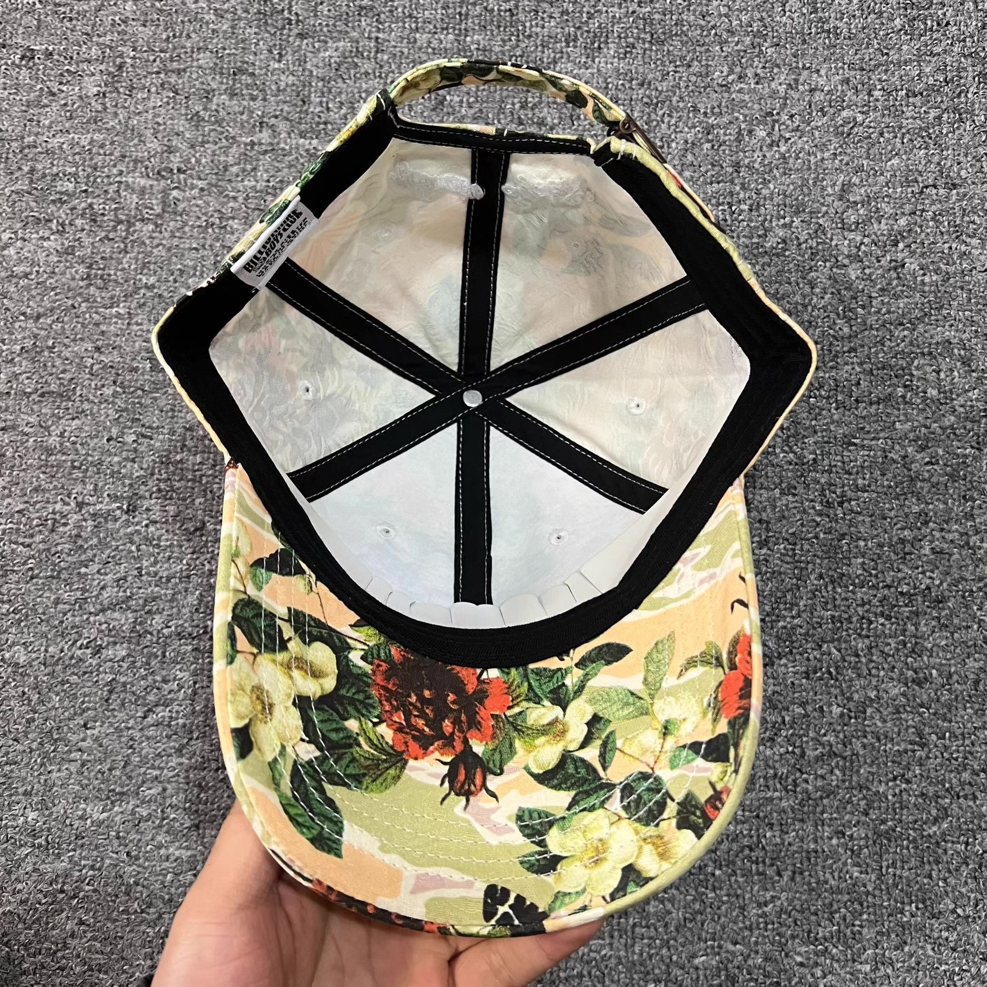 Billionaire Boys Club BBC Embossed Floral Curved Brim Baseball Cap Q7 Size ONE SIZE - 5 Thumbnail