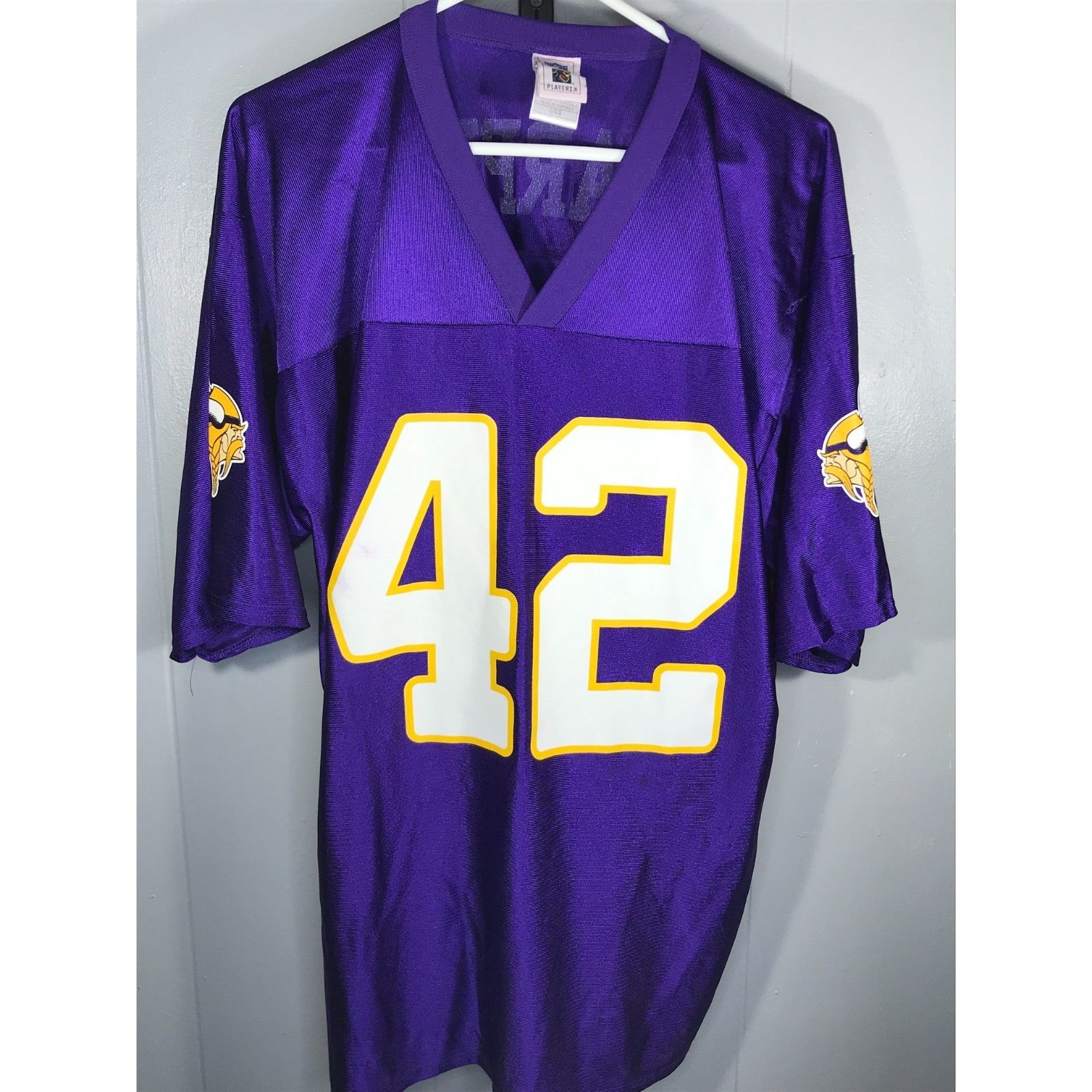 Reebok Vintage Minnesota Vikings Jersey Men’s LG Purple Home 42 Dar Size US L / EU 52-54 / 3 - 2 Thumbnail