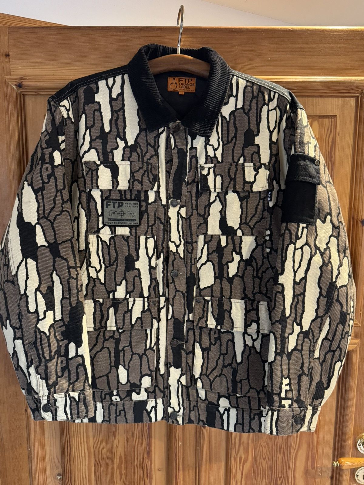 Fuck The Population FTP Shoot To Kill Hunting Jacket – Treebark Camo XL – Rare Size US XL / EU 56 / 4 - 2 Thumbnail