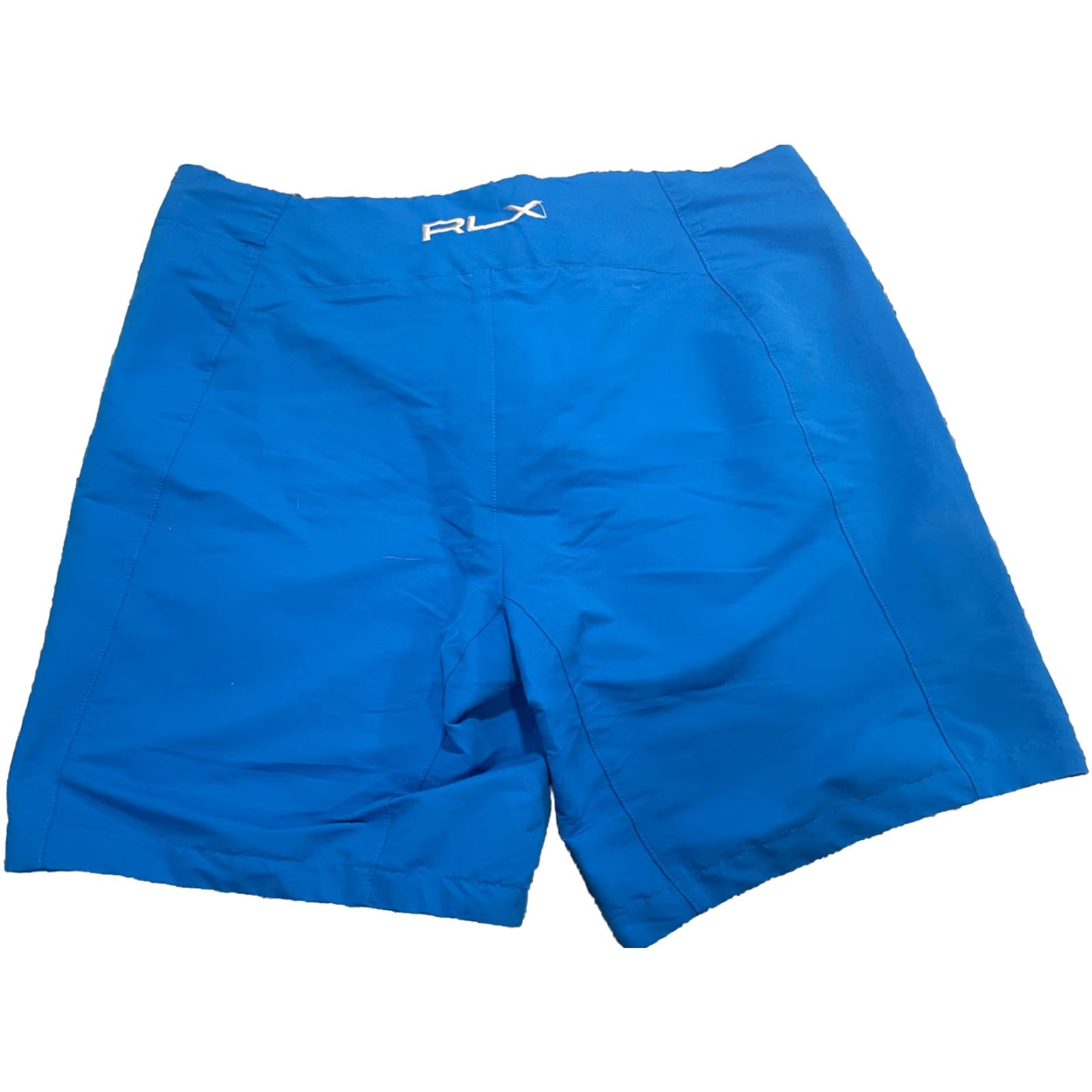 RLX Ralph Lauren RLX Ralph Lauren Board Shorts Mens 36 9" Inseam Blue Polyester Board Shorts Mens Blue 9" Inseam Pockets Drawstring Hook & Loop Fly Size US 36 / EU 52 - 4 Thumbnail