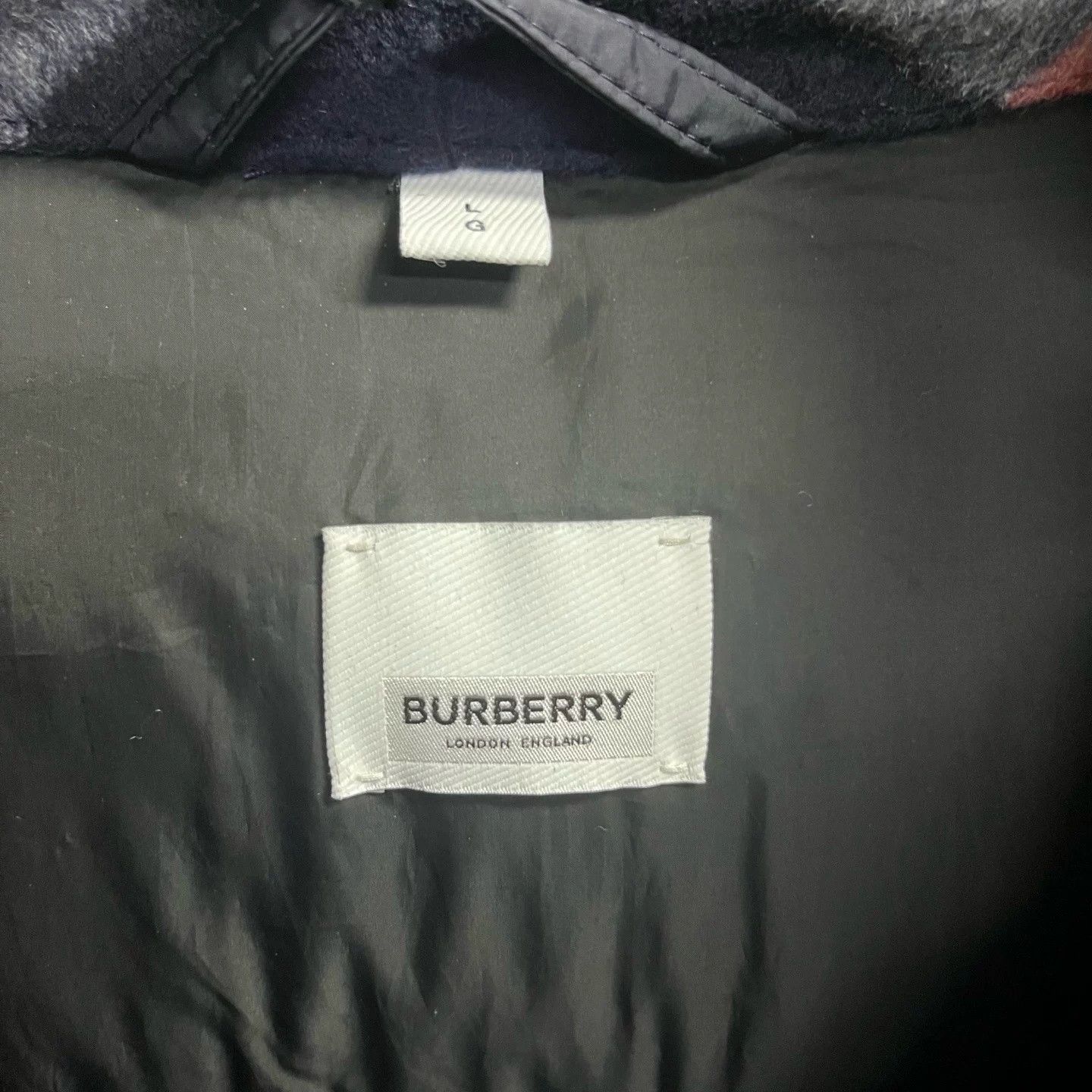 Burberry Burberry Navy Blue Hooded Down Jacket Size US L / EU 52-54 / 3 - 2 Thumbnail