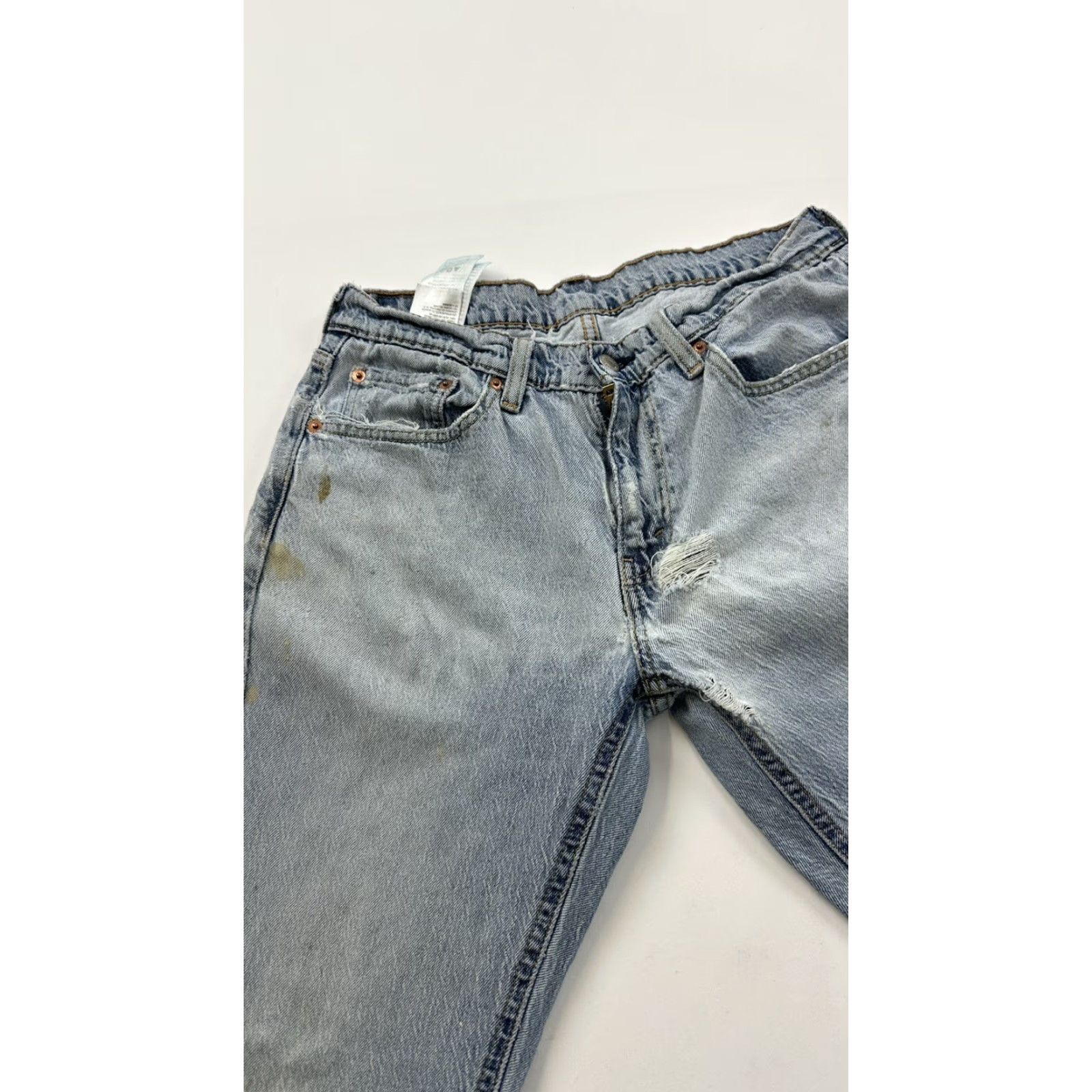 Levi's Levi’s 541 Jeans Men’s 29 x 29 Blue Tagged 31x32 Distressed Paint Size US 29 - 5 Thumbnail