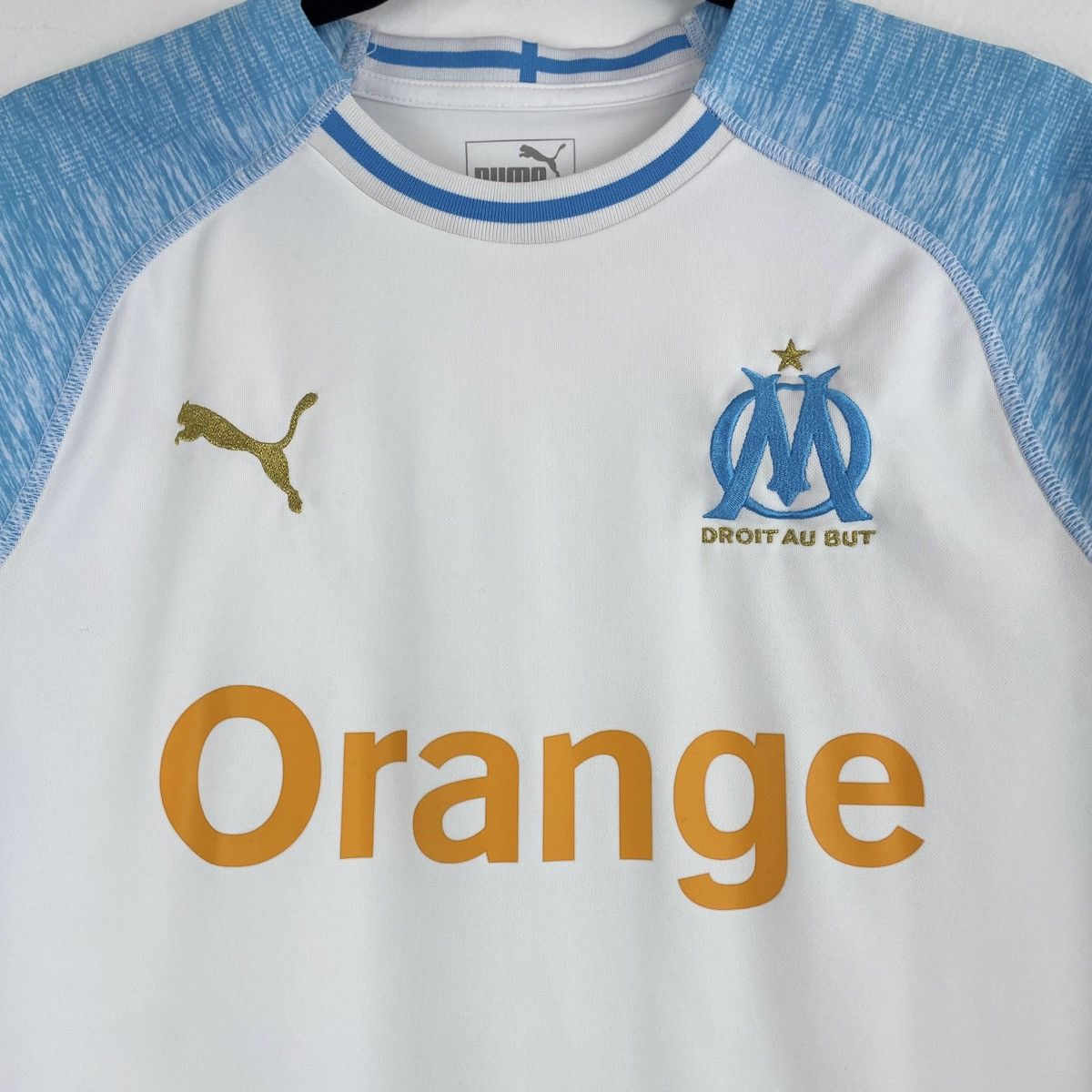 Puma Olympique Marseille Puma Home Jersey Shirt 2018/2019 Size US S / EU 44-46 / 1 - 2 Thumbnail