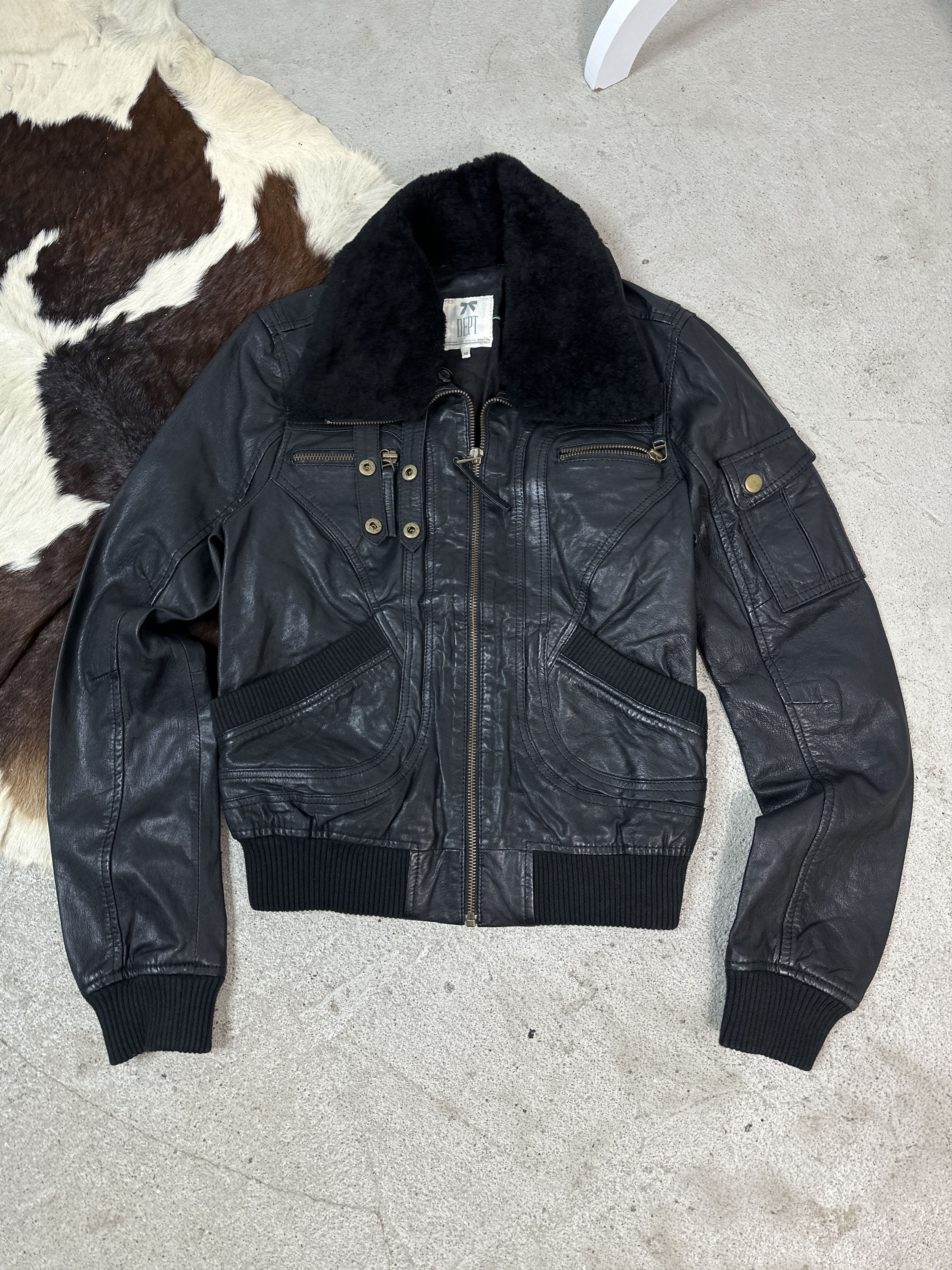 Vintage Vintage Avant Garde Leather Jacket Size US XS / EU 42 / 0 - 1 Thumbnail