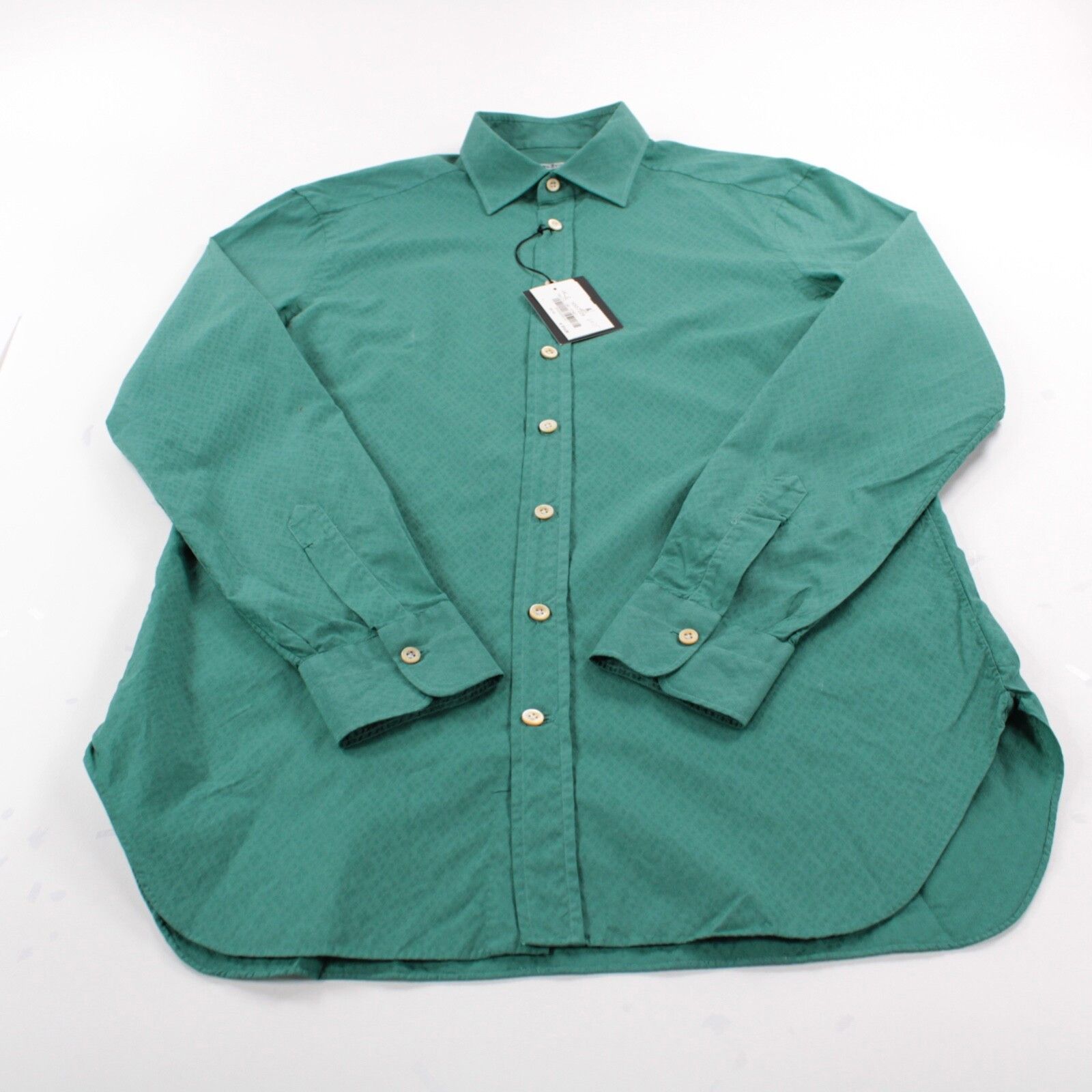 Kiton Kiton New with tags Shirt Size L US In Green Size US L / EU 52-54 / 3 - 3 Thumbnail