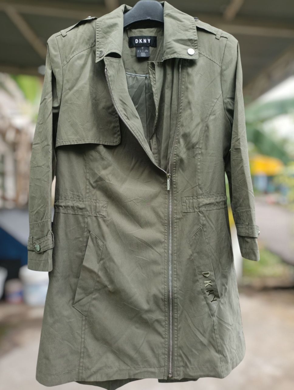 DKNY × Donna Karan Vintage DKNY Donna Karan Fish Tail Parka Jacket Size M / US 6-8 / IT 42-44 - 18 Thumbnail