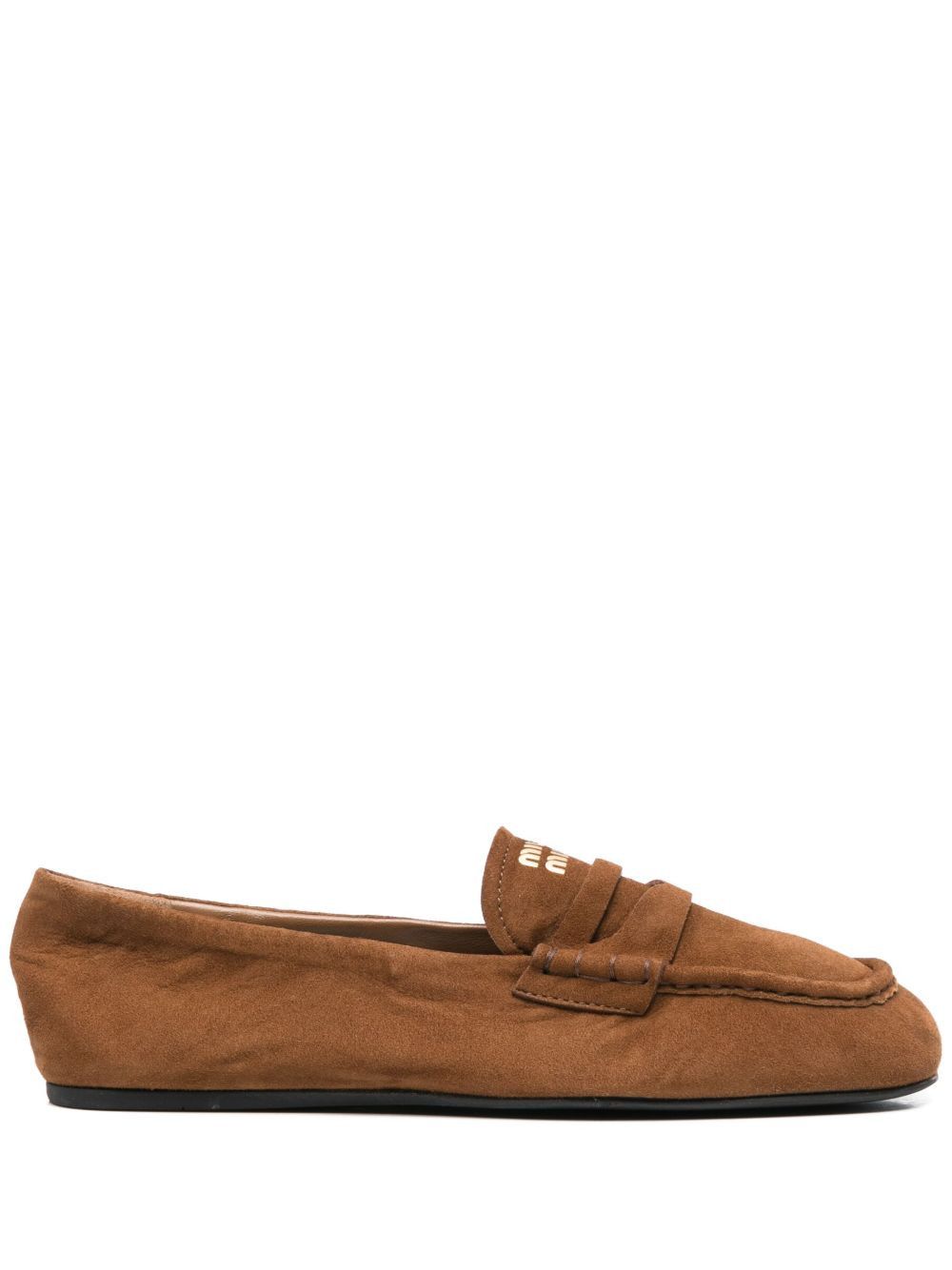 RUCHES LEATHER LOAFERS