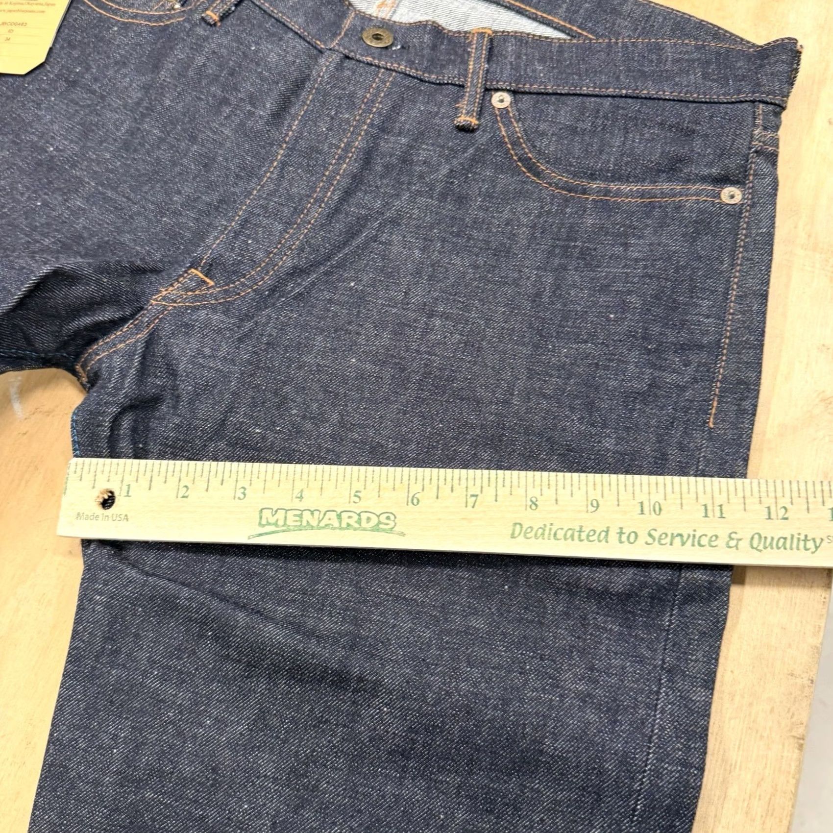 Japan Blue Japan Blue Jeans Mens Slim Tapered Jeans 34x35 Raw Selvedge Cote D’lvoire Cotton Dark Blue Denim Size US 34 / EU 50 - 6 Thumbnail