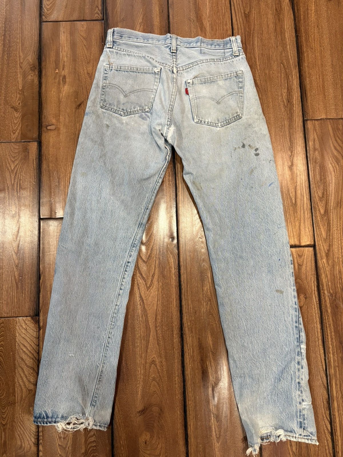 Levi's 70s/80s repaired selvedge USA levis 501 Size US 30 / EU 46 - 2 Thumbnail