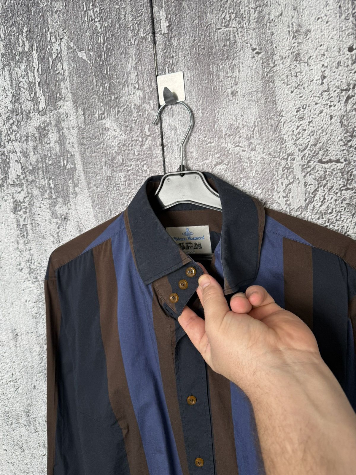 Vivienne Westwood Vintage Vivienne Westwood Striped Button Long Sleeve Shirt Size US L / EU 52-54 / 3 - 8 Thumbnail