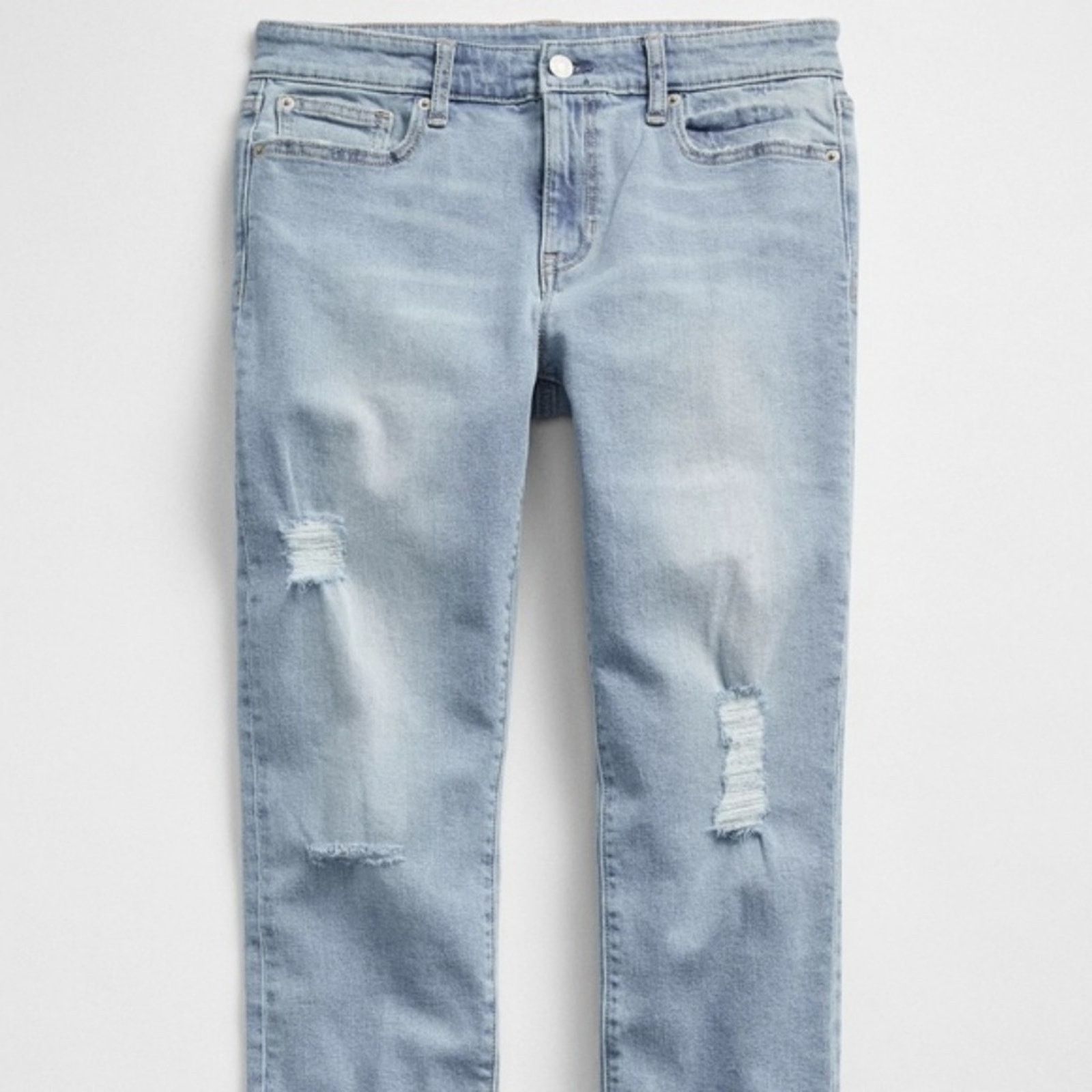Gap GAP Low Rise Straight Crop Jeans Size 27" / US 4 / IT 40 - 7 Thumbnail