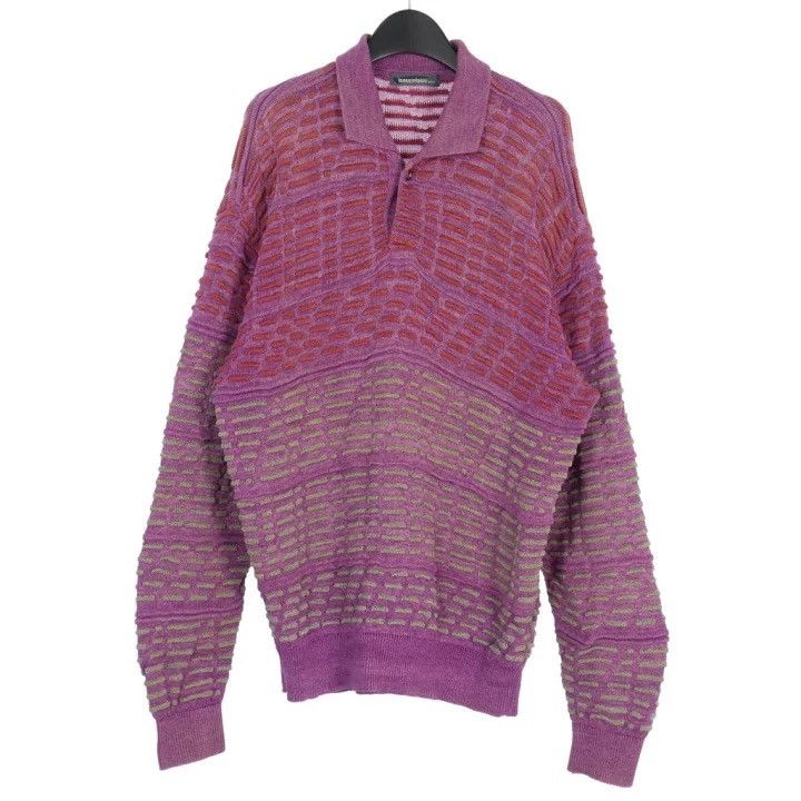 Issey Miyake ISSEY MIYAKE MEN 1980s Cotton-Linen Knit Top Size US M / EU 48-50 / 2 - 1 Thumbnail
