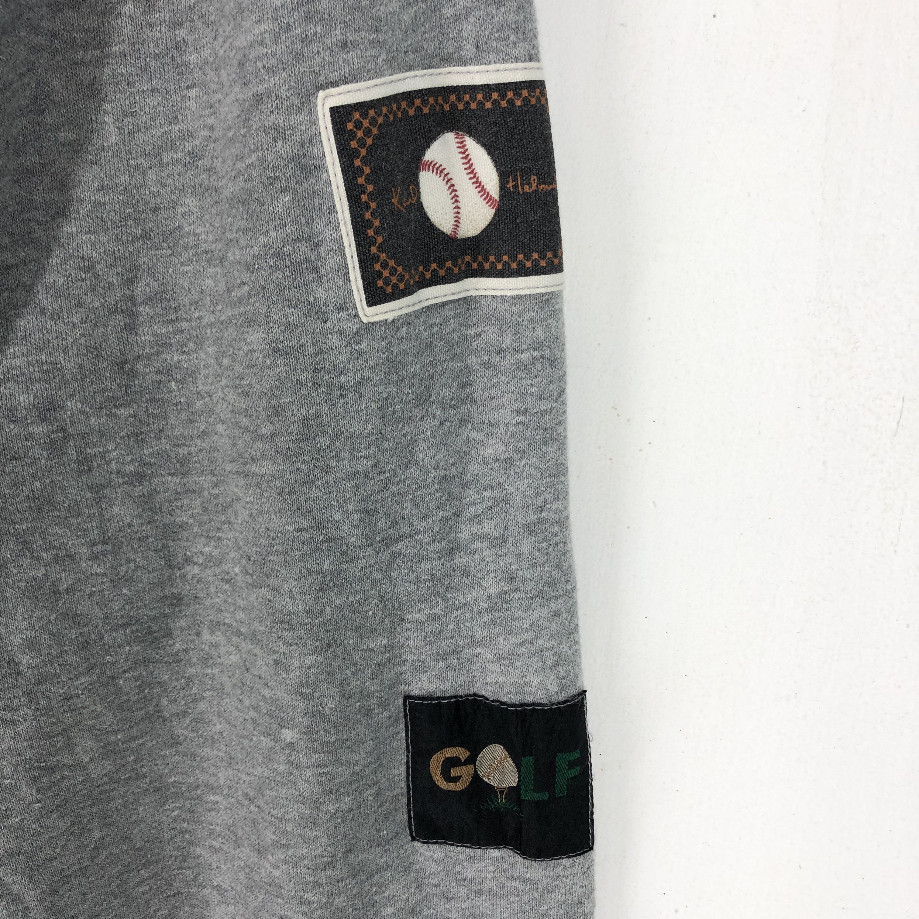Karl Helmut KARL HELMUT SPORTS Patch Logo Crew Neck Sweatshirt #2589-92 Size US L / EU 52-54 / 3 - 4 Thumbnail