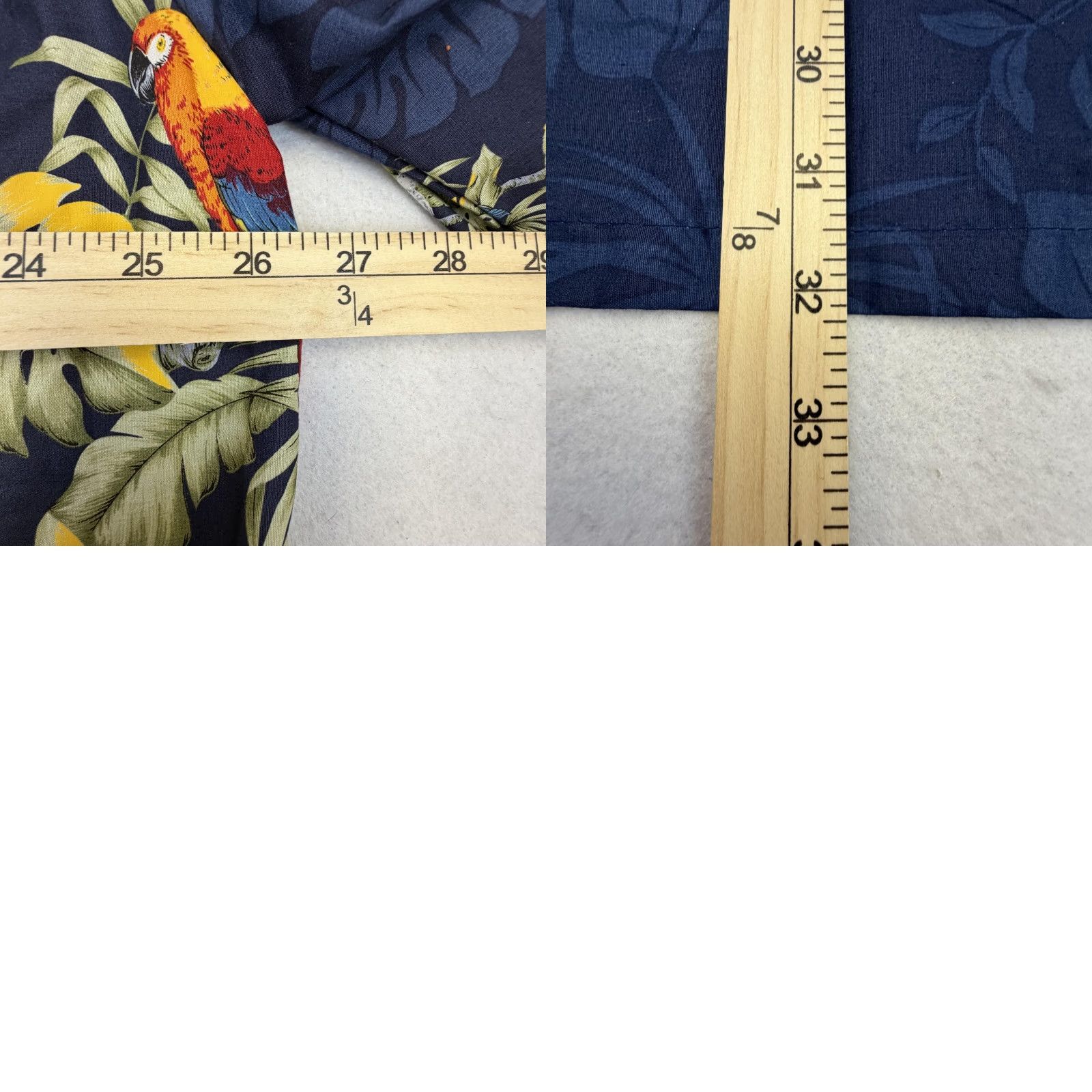 Vintage Winnie Fashion Shirt Mens 2XL Blue Parrot Hawaiian Short Sleeve Button-Up Graphic Print Size US XXL / EU 58 / 5 - 9 Thumbnail