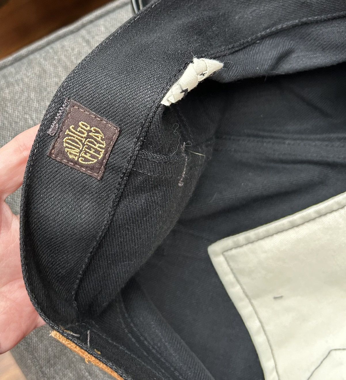 Indigofera Indigofera Ray Gunpowder Black 14Oz Selvage Denim Jeans Size US 31 - 12 Thumbnail