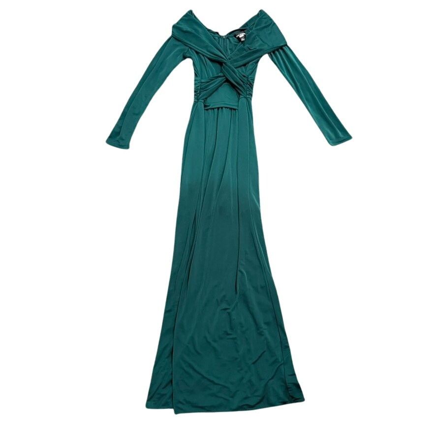 Zac Posen Zac Posen Off Shoulder Wrapped Around Gown in Green, US 6 Size M / US 6-8 / IT 42-44 - 4 Thumbnail