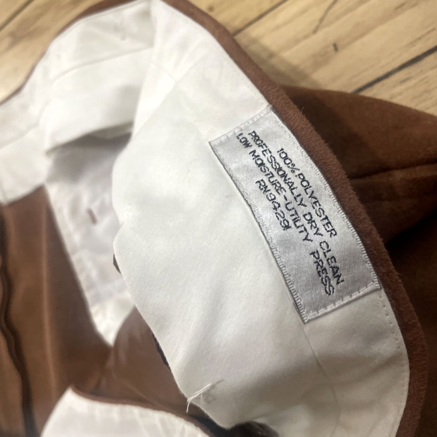 Vintage VINTAGE Falcone Polyester Pleated Pants Men 35L 36x32 Brown Retro Disco Pants Size US 35 - 6 Thumbnail