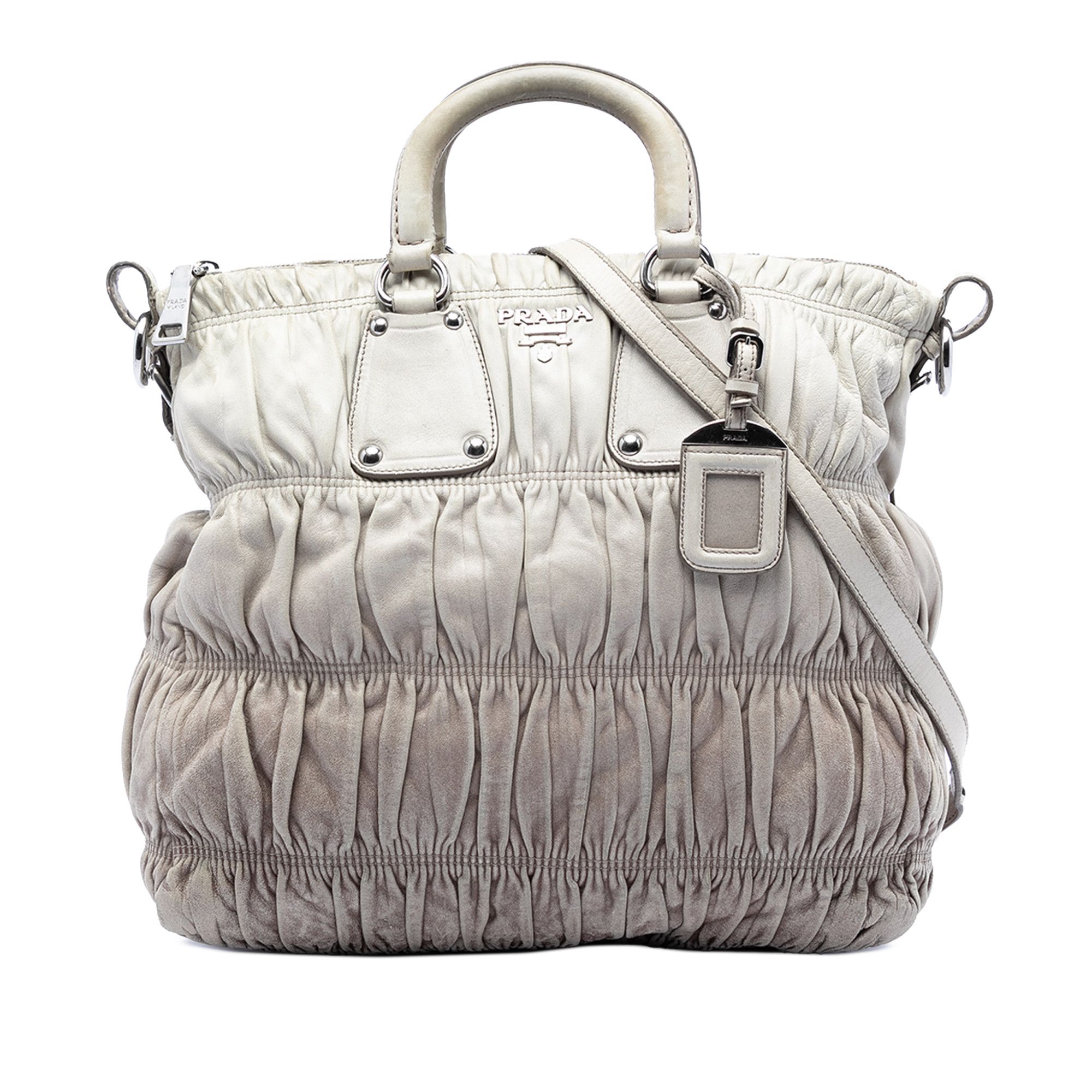 Prada Prada Nappa Gaufre Ombre Satchel Size ONE SIZE - 1 Thumbnail