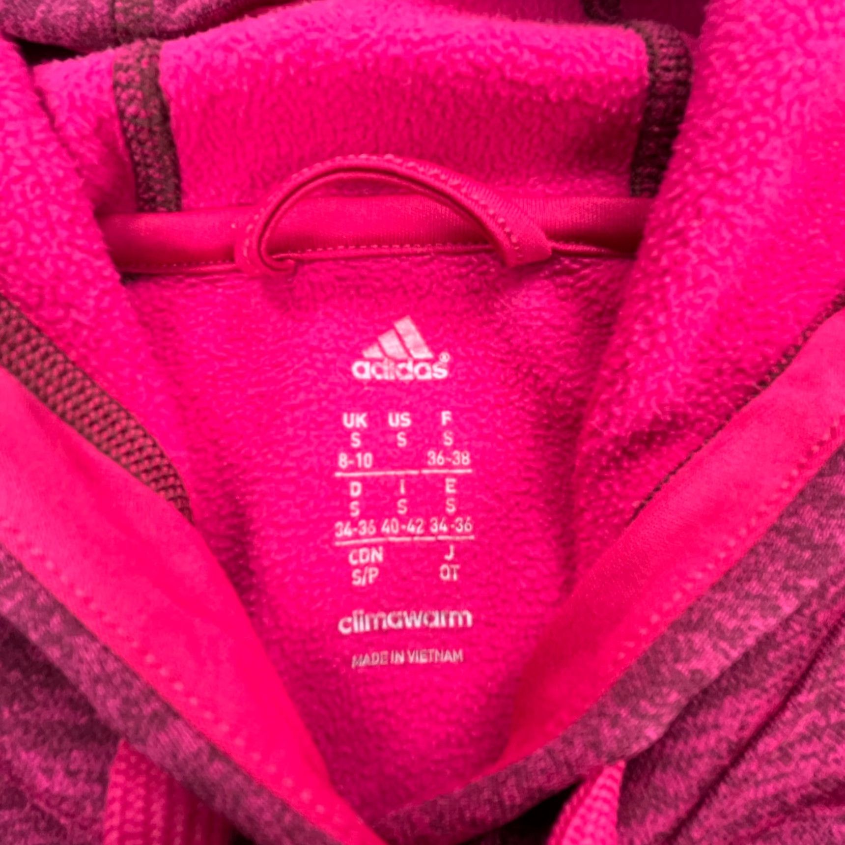 Adidas VINTAGE not applicable — Adidas Hoodie Women Small Pink Sweatshirt Clima Warm Performance Ladies Size S / US 4 / IT 40 - 4 Thumbnail