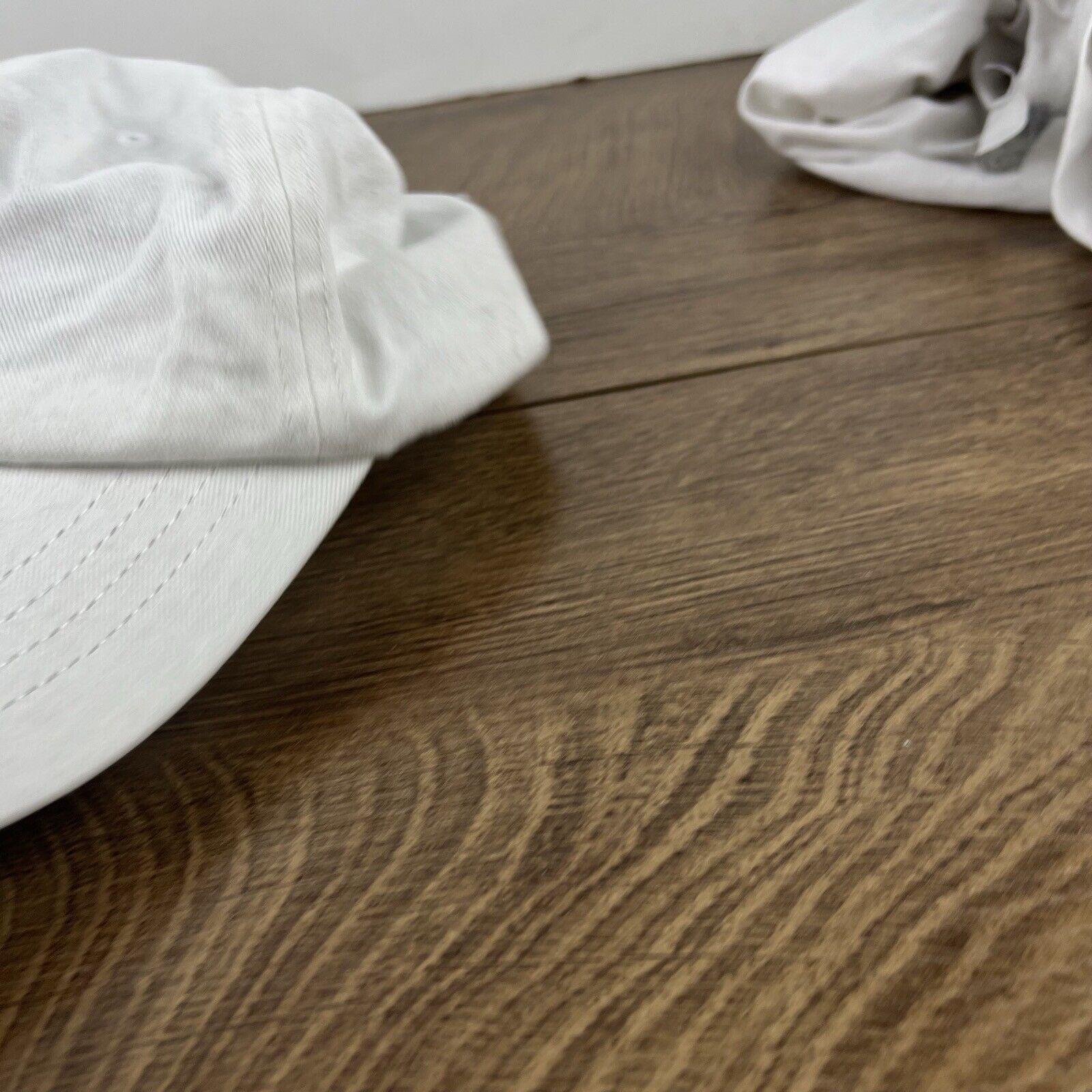 Other White Baseball Hat Plain Adult Cap Hat White Adjustable Hat Size ONE SIZE - 7 Thumbnail