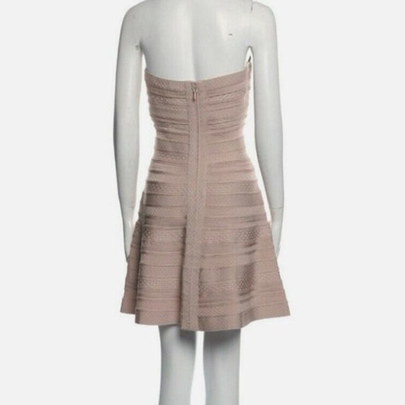Herve Leger Hervé Léger Strapless Bandage Dress – Nude Blush | Size S Size S / US 4 / IT 40 - 2 Thumbnail