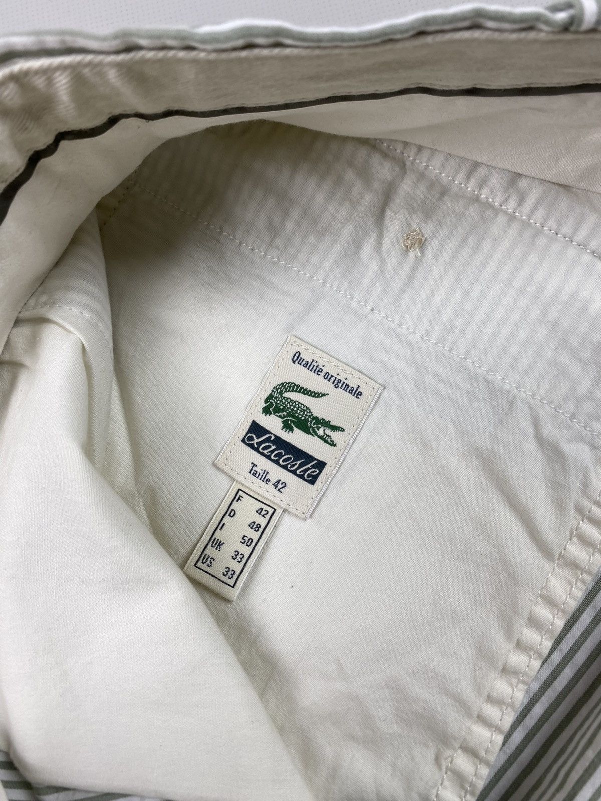 Lacoste Lacoste men’s striped chino shorts Size US 33 - 12 Thumbnail