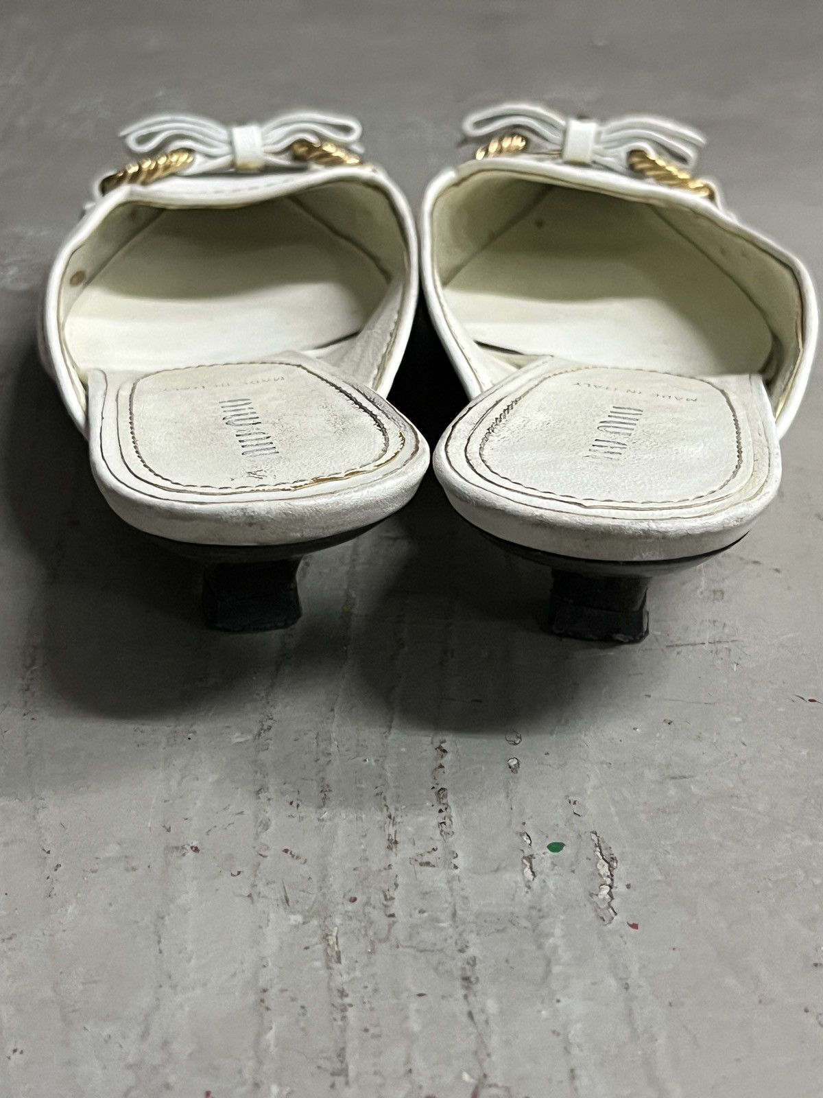 Prada 2000’ Miu Miu Kitten Heels Mules Pointed Toe Size 38 Size US 8 / IT 38 - 11 Thumbnail