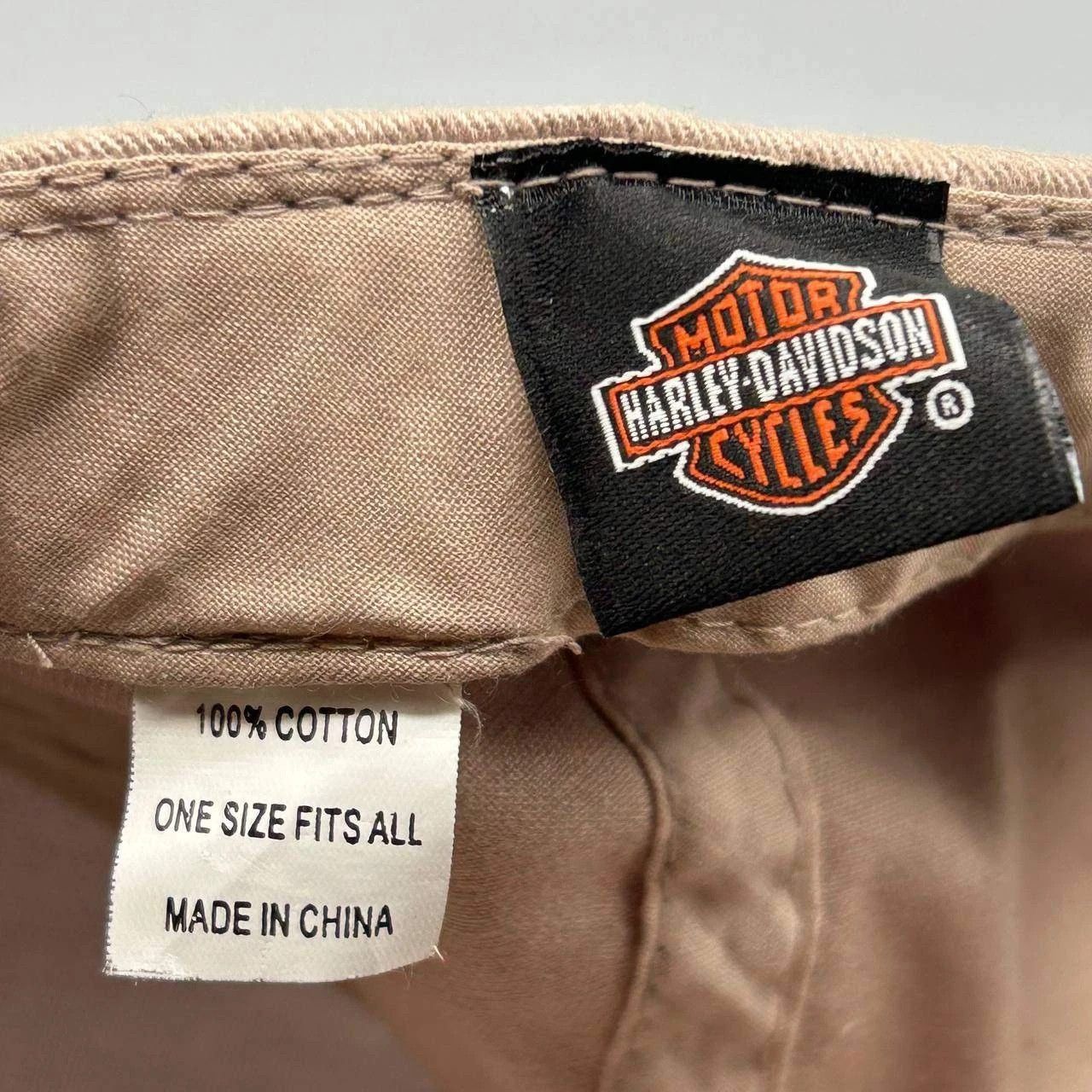 Harley Davidson Harley Davidson Motorcycles Embroidered Strap Back Cotton Size ONE SIZE - 3 Thumbnail