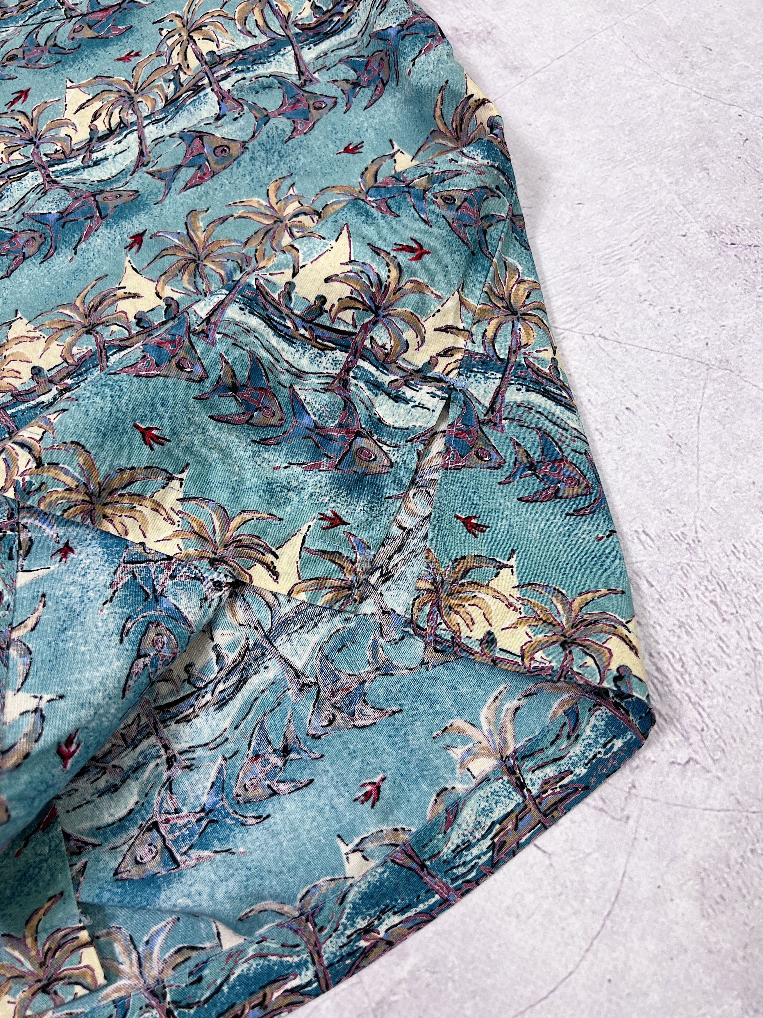 Other Vintage Kahala Hawaiian Shirt Fish & Palms Size US M / EU 48-50 / 2 - 9 Thumbnail
