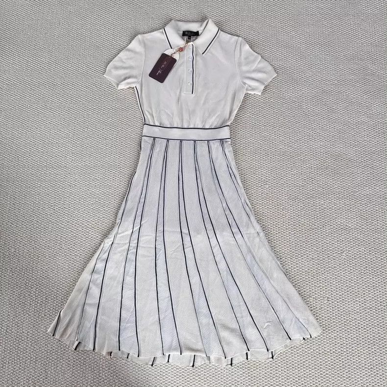 Loro Piana LORO PIANA Mossy wool knitted embroidered dress Size XS / US 0-2 / IT 36-38 - 4 Thumbnail