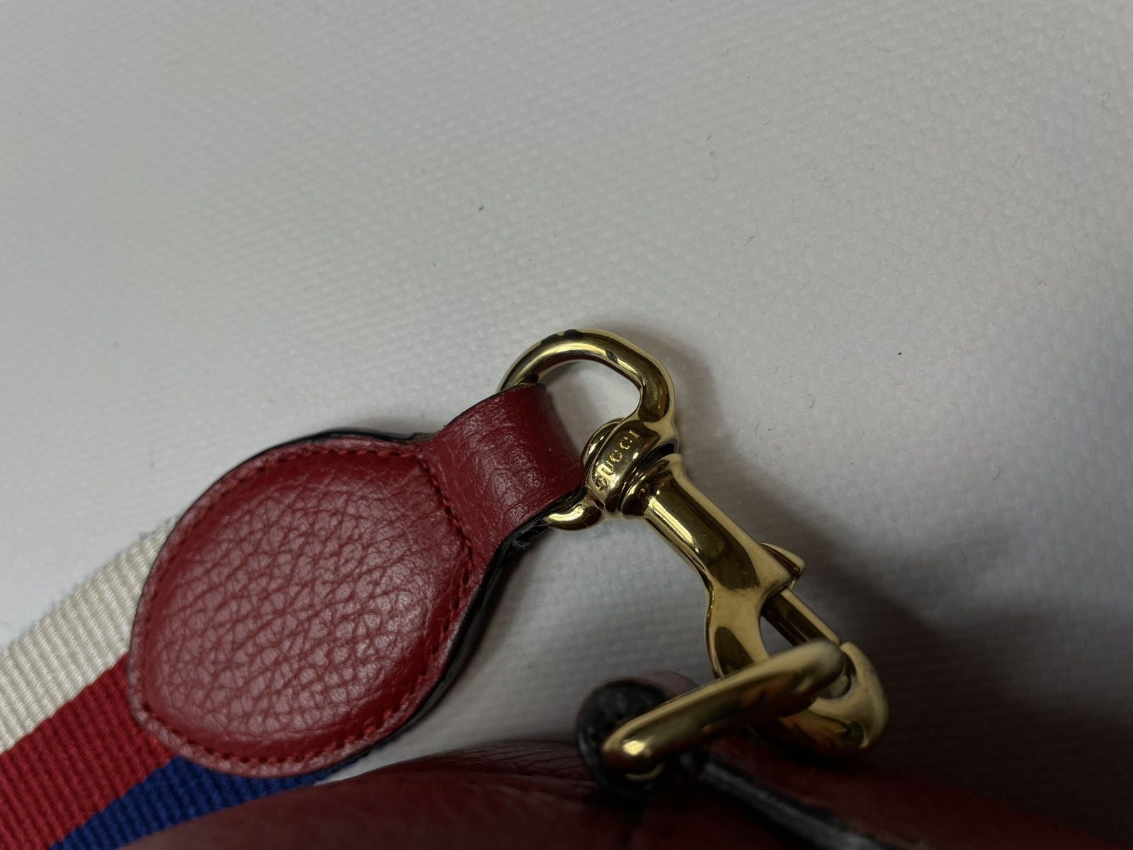 Gucci Gucci Red Leather Kingsnake Print Camera Bag Size ONE SIZE - 2 Thumbnail