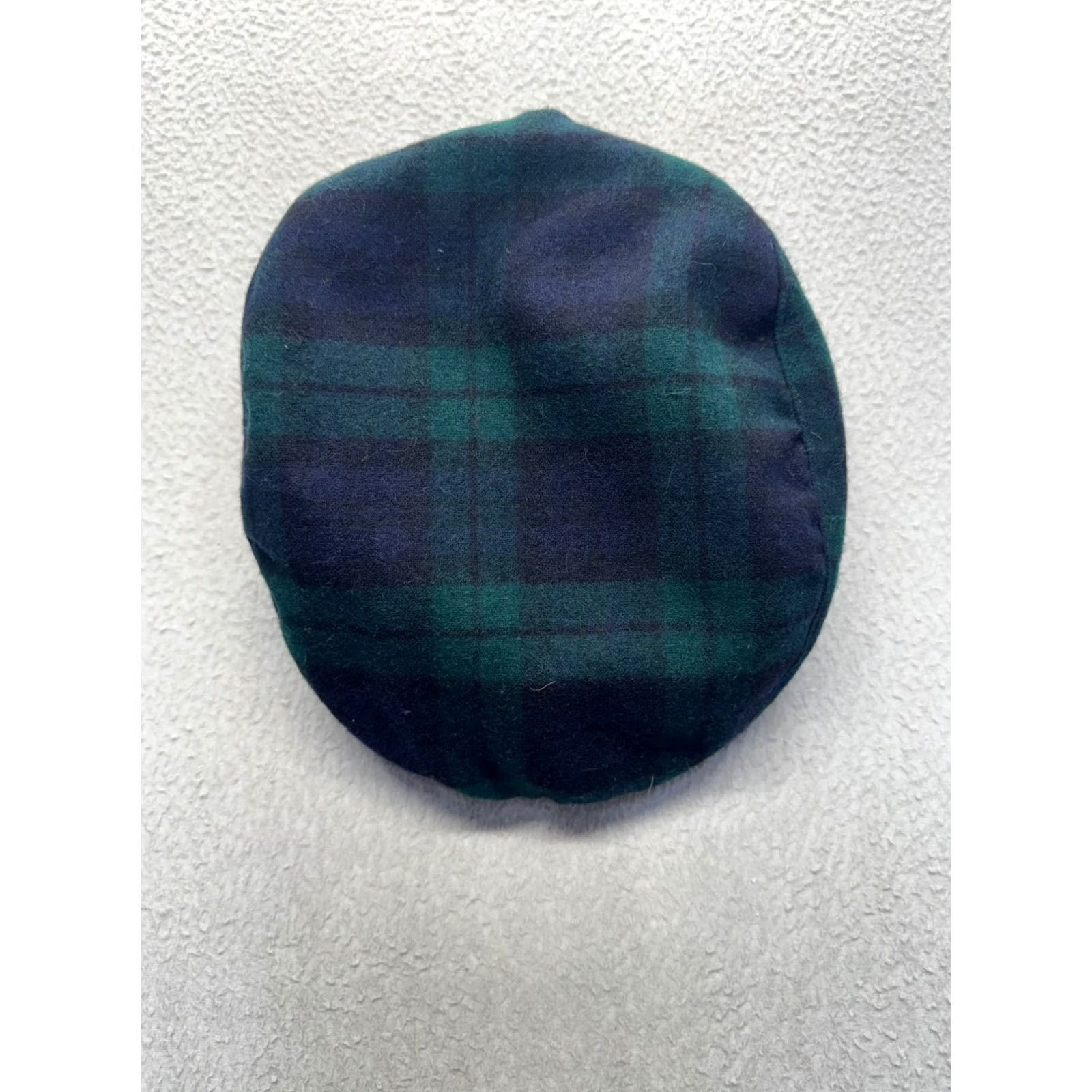 Pendleton VINTAGE Pendleton Flat Cap Hat Tartan Plaid Wool Blackwatch Green/Blue M Mens Size ONE SIZE - 5 Thumbnail