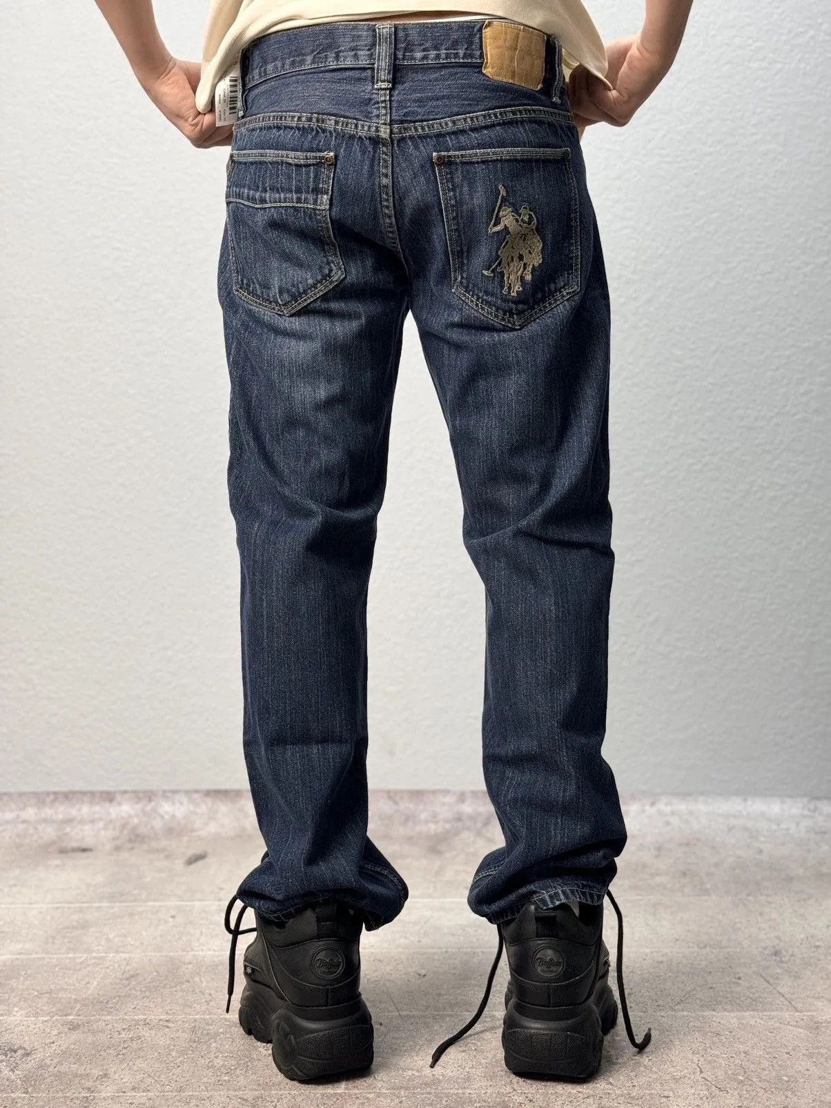 Polo Ralph Lauren 👉 Vintage Polo Ralph Lauren Jeans Denim Baggy Pants Armani Size US 32 / EU 48 - 3 Thumbnail