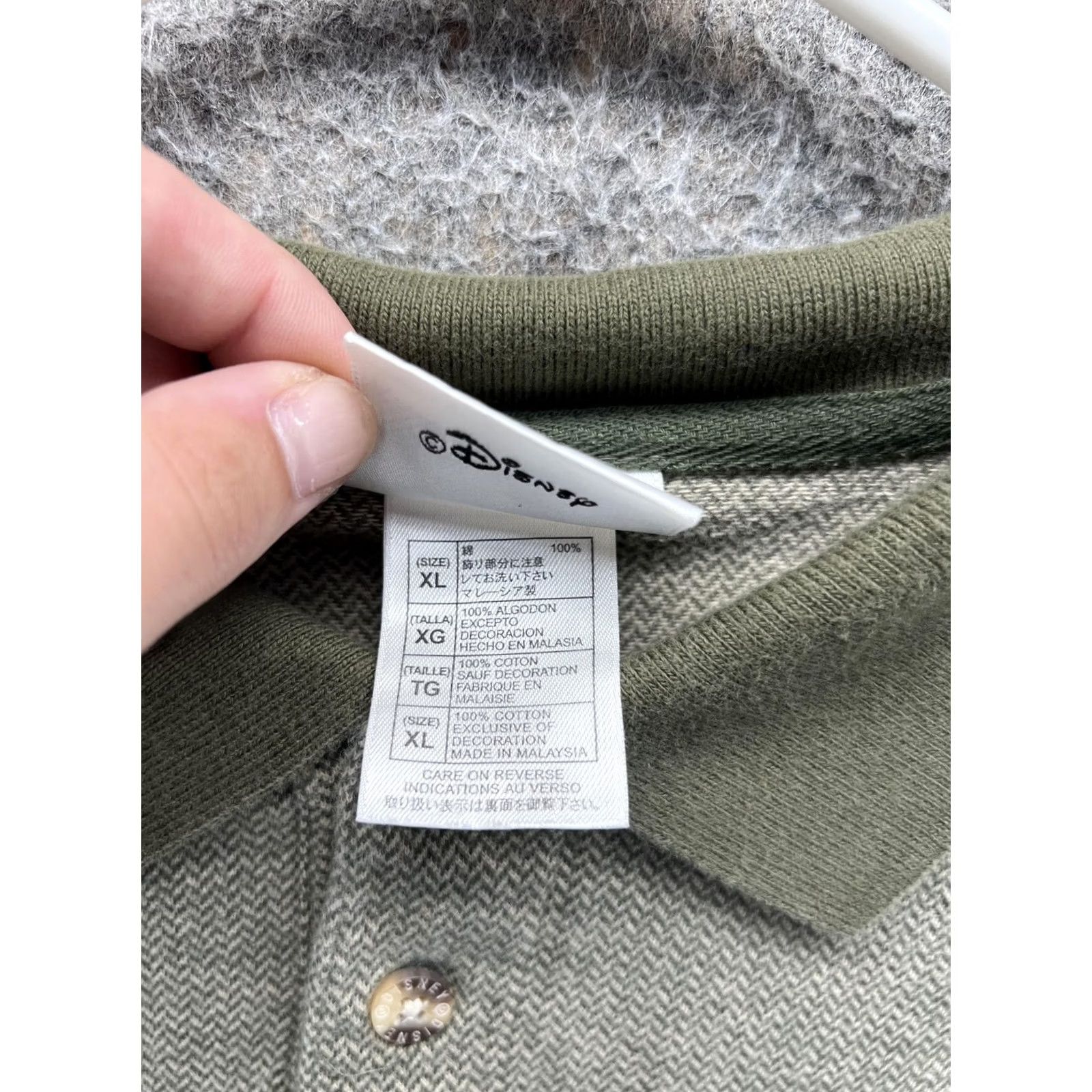 Disney Disney Mickey Mouse Polo Shirt Mens XL Green Herringbone Walt Disney World Shirt Mens XL Green Herringbone Disney Mickey Mouse Polo Shirt Size US XL / EU 56 / 4 - 2 Thumbnail
