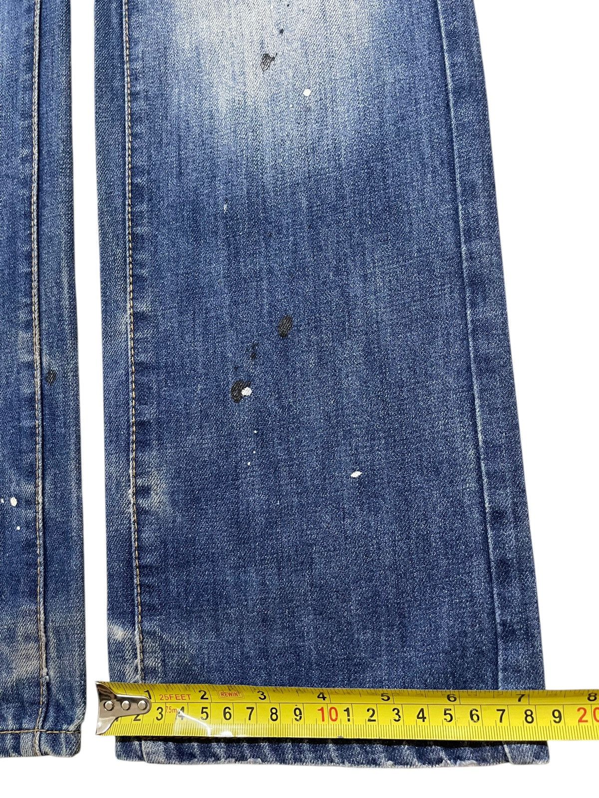 14th Addiction Vintage Japanese Brand Patches Distress Paint Splatter Jeans Size US 31 - 16 Thumbnail