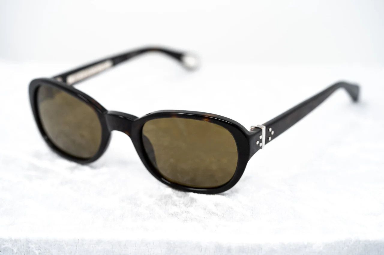 Ann Demeulemeester Ann Demeulemeester Sunglasses Oval Tortoise Shell and Brown Size ONE SIZE - 1 Thumbnail