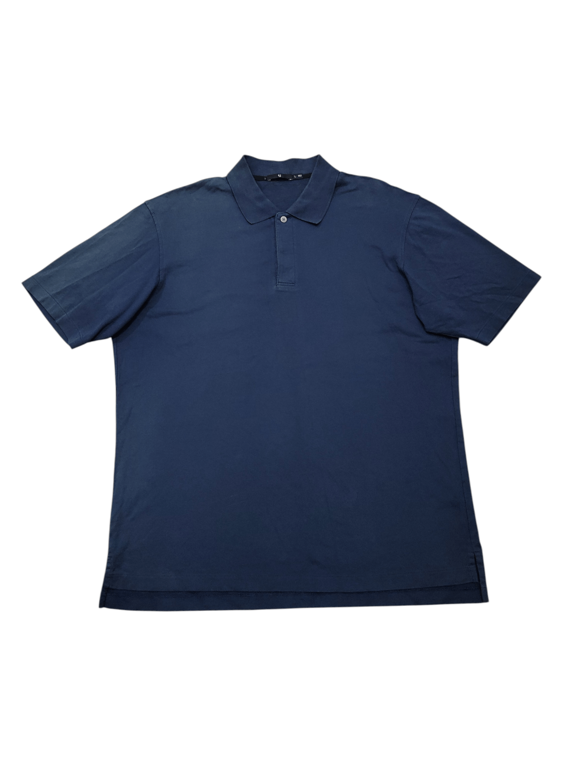 Jil Sander × Uniqlo Uniqlo X Jill Sander Navy blue plain polo t shirt Size US L / EU 52-54 / 3 - 1 Thumbnail