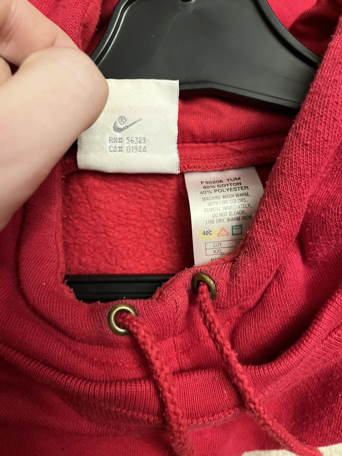 Other Vintage Nike hoodie 90s big logo swoosh Size US XXL / EU 58 / 5 - 4 Thumbnail