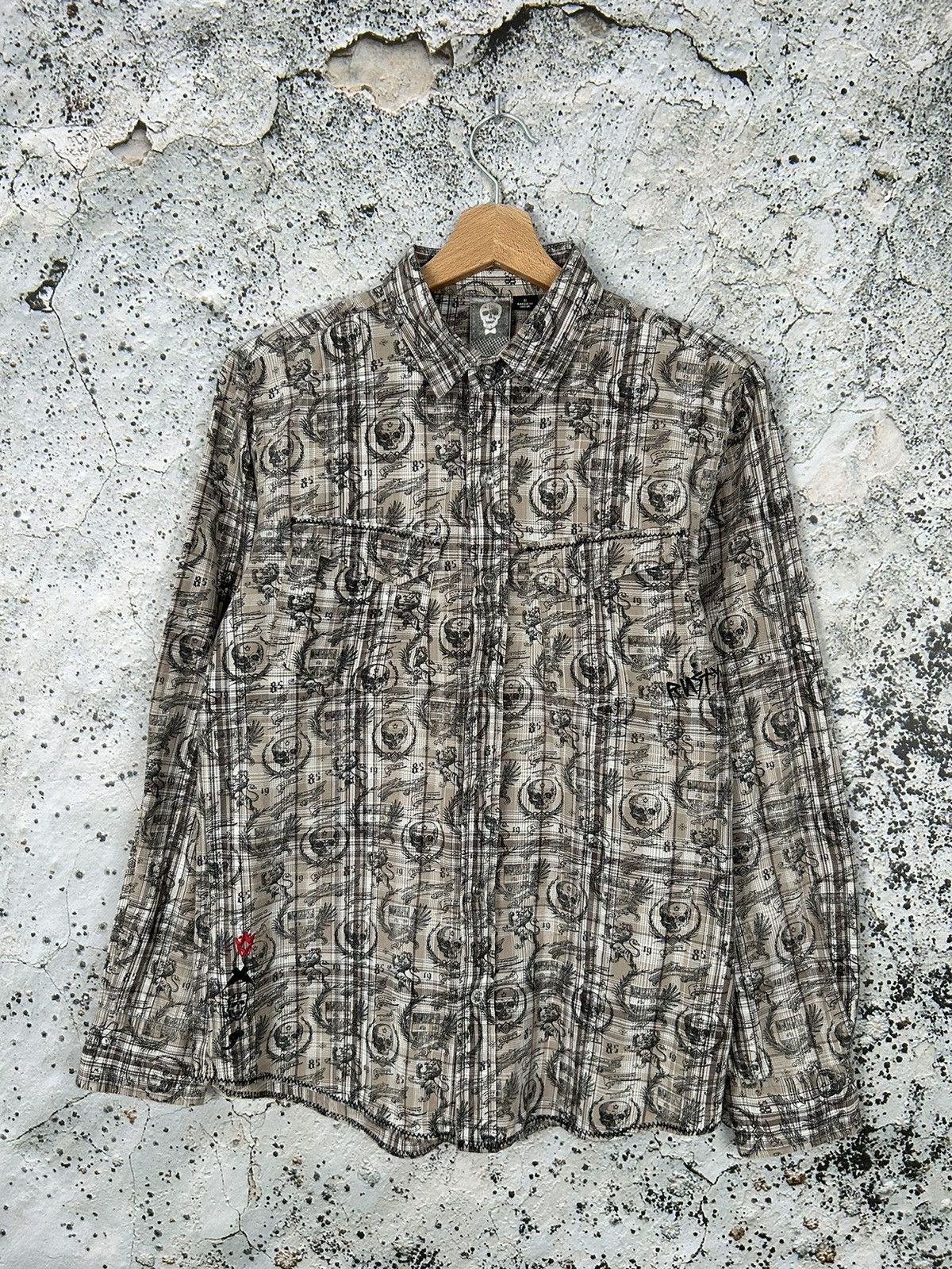 Vintage Vintage Avantgarde Grunge Punk Shirt Y2K 00s Hype Size US S / EU 44-46 / 1 - 1 Thumbnail