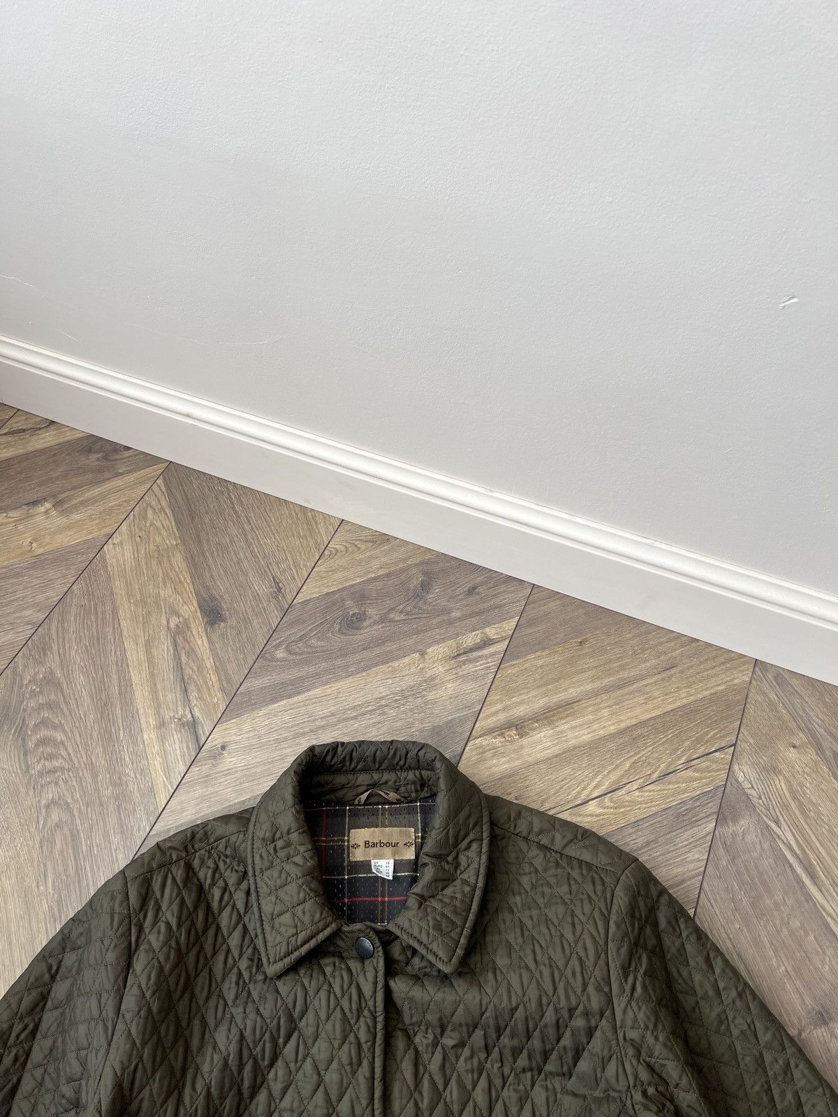 Barbour × Vintage Barbour Vintage Womens Tailored Quilted Jacket Size M / US 6-8 / IT 42-44 - 7 Thumbnail